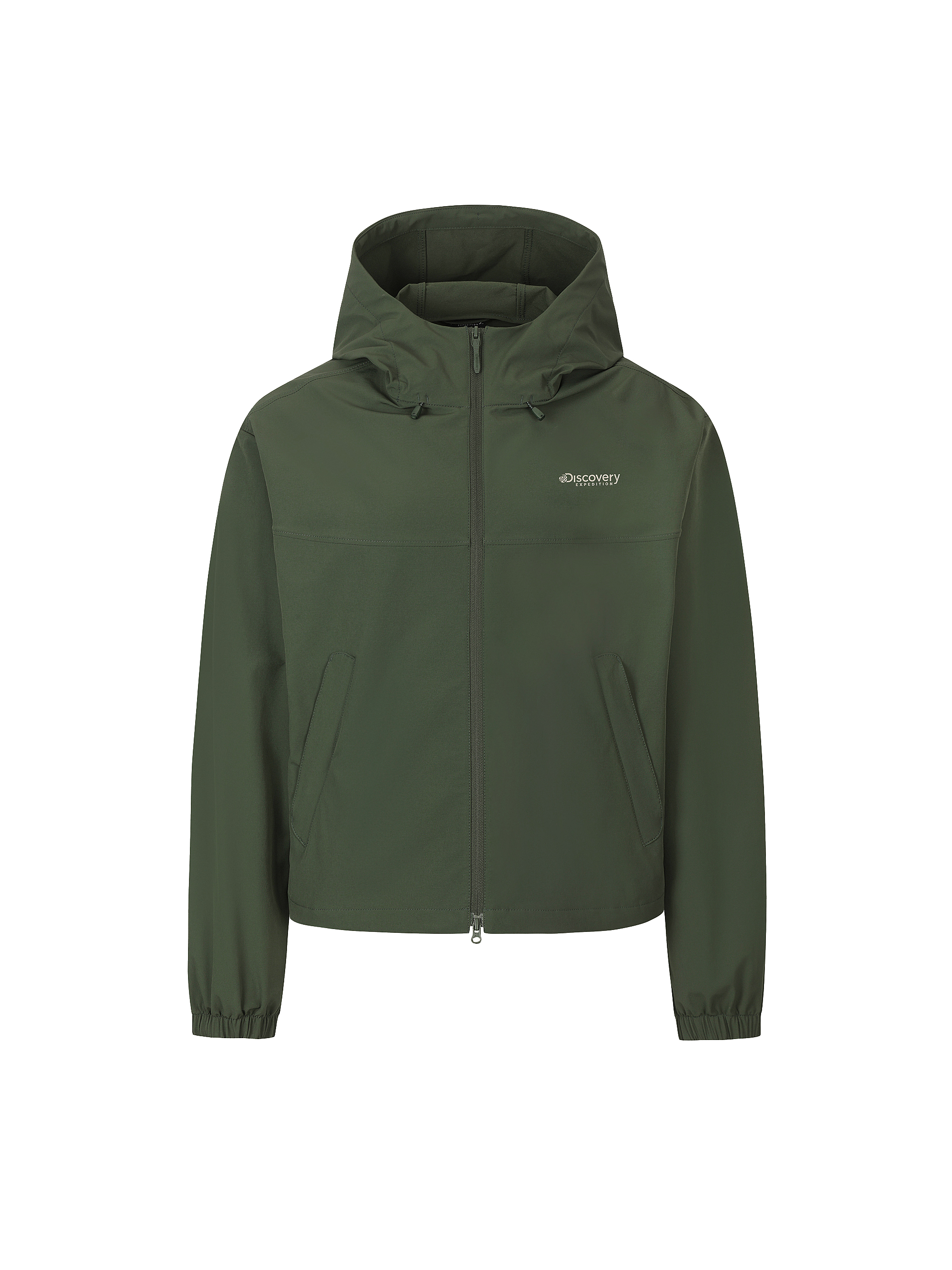 W's Stretch Woven Training Cropped Hooded ZIP-UP