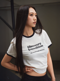 W's Freshvent Lettering Semi-Cropped Ringer T-shirt