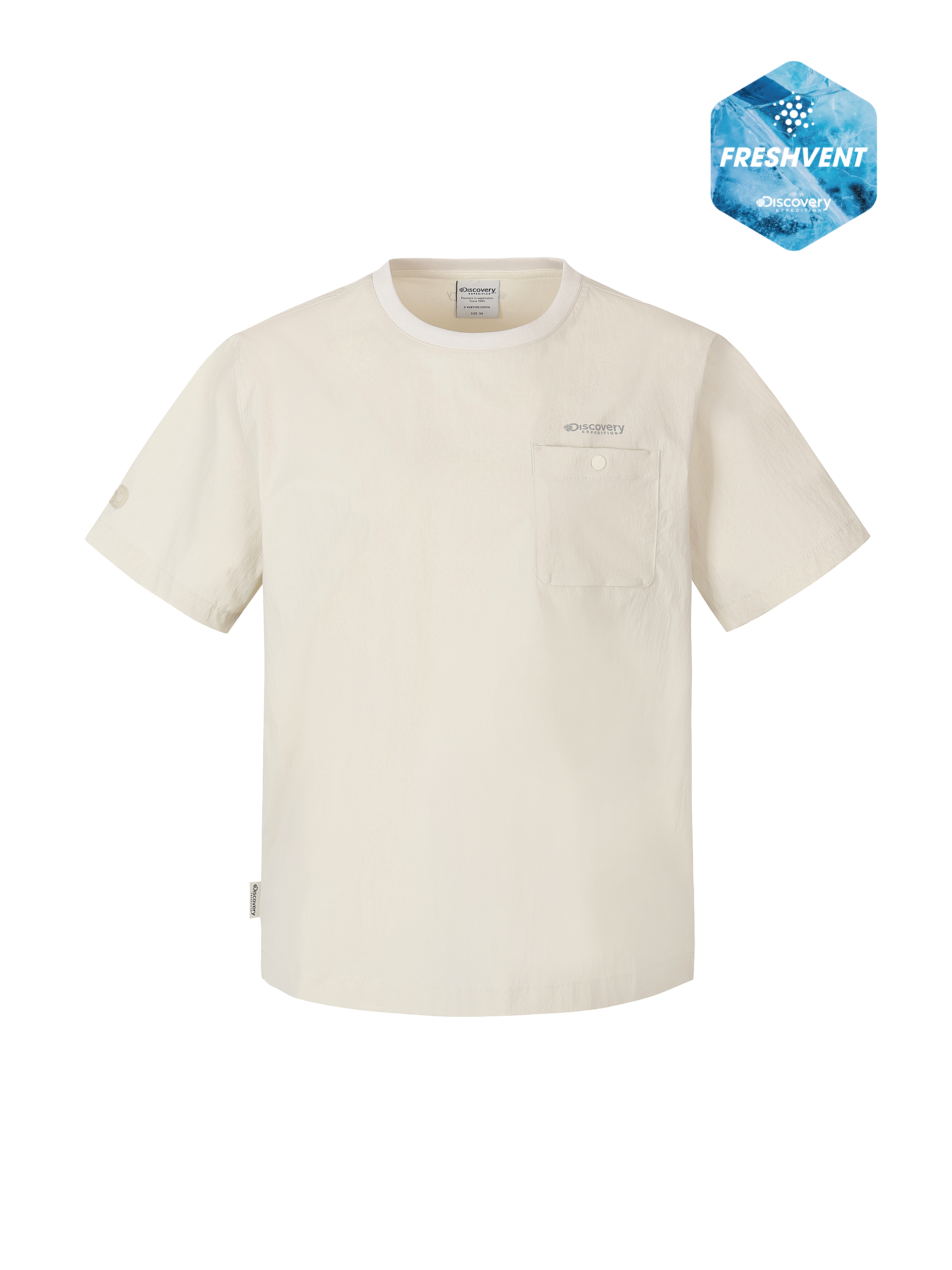W's Freshvent Chest Pocket Woven Short Sleeve T-shirt