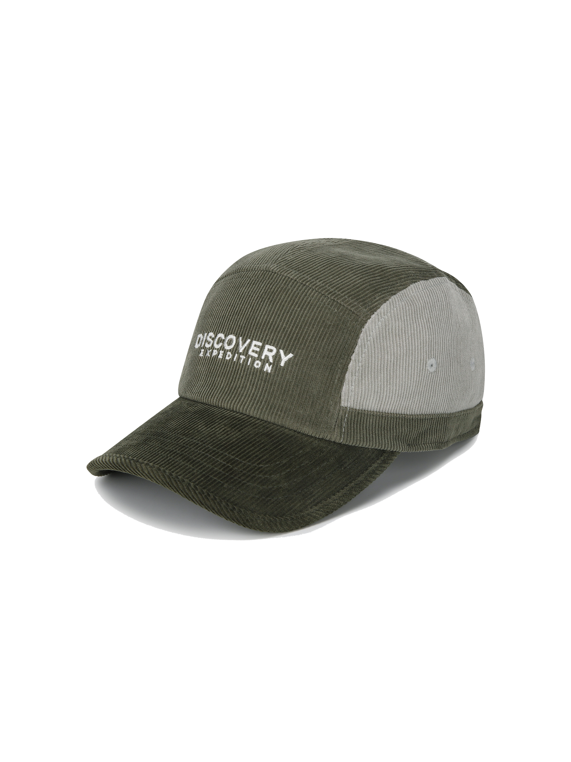 Corduroy Color-blocked Camper Cap