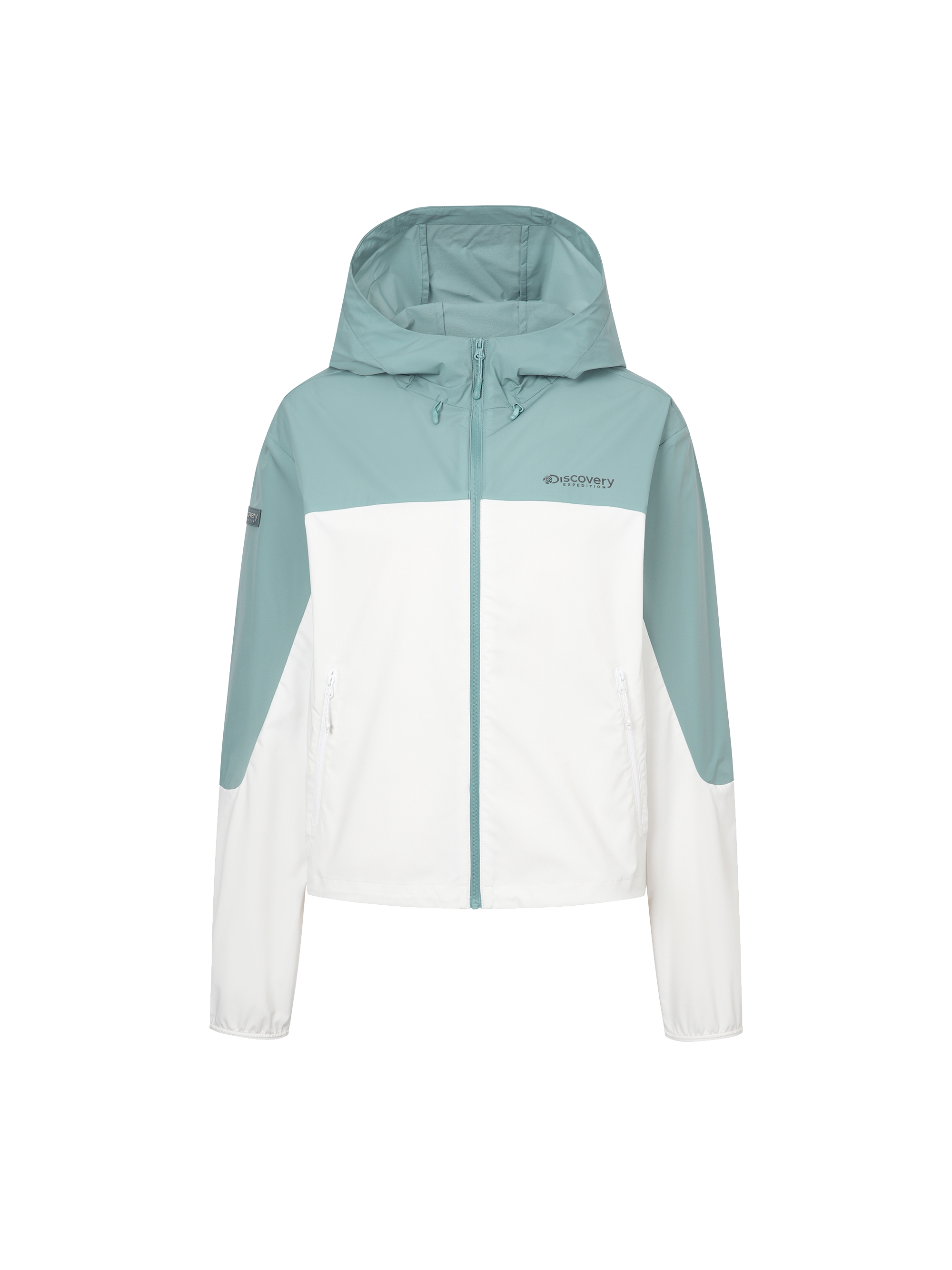 Freshvent Women's Colorblock Crop Windbreaker