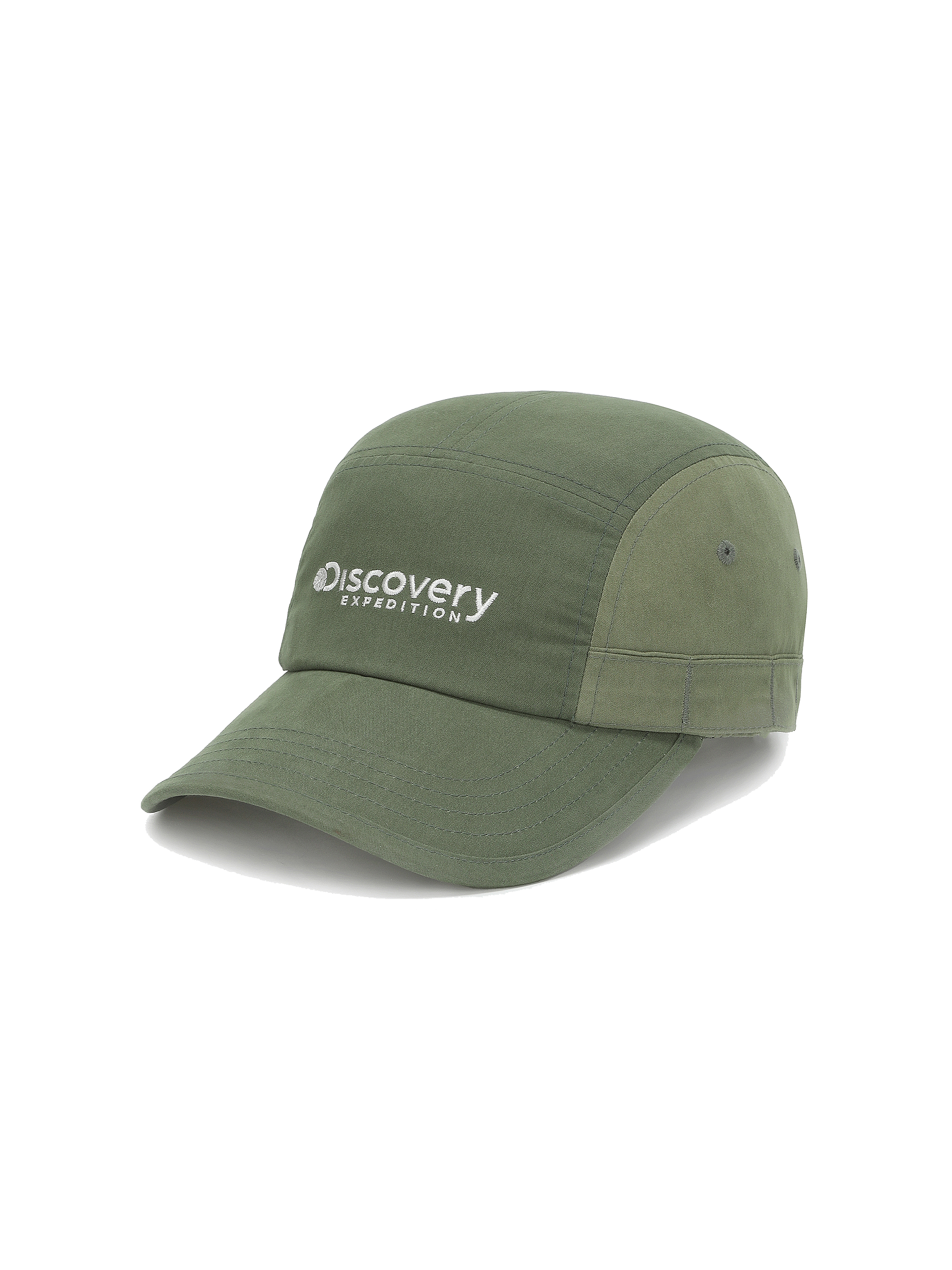 Washed Cotton Color-blocked Camper Cap