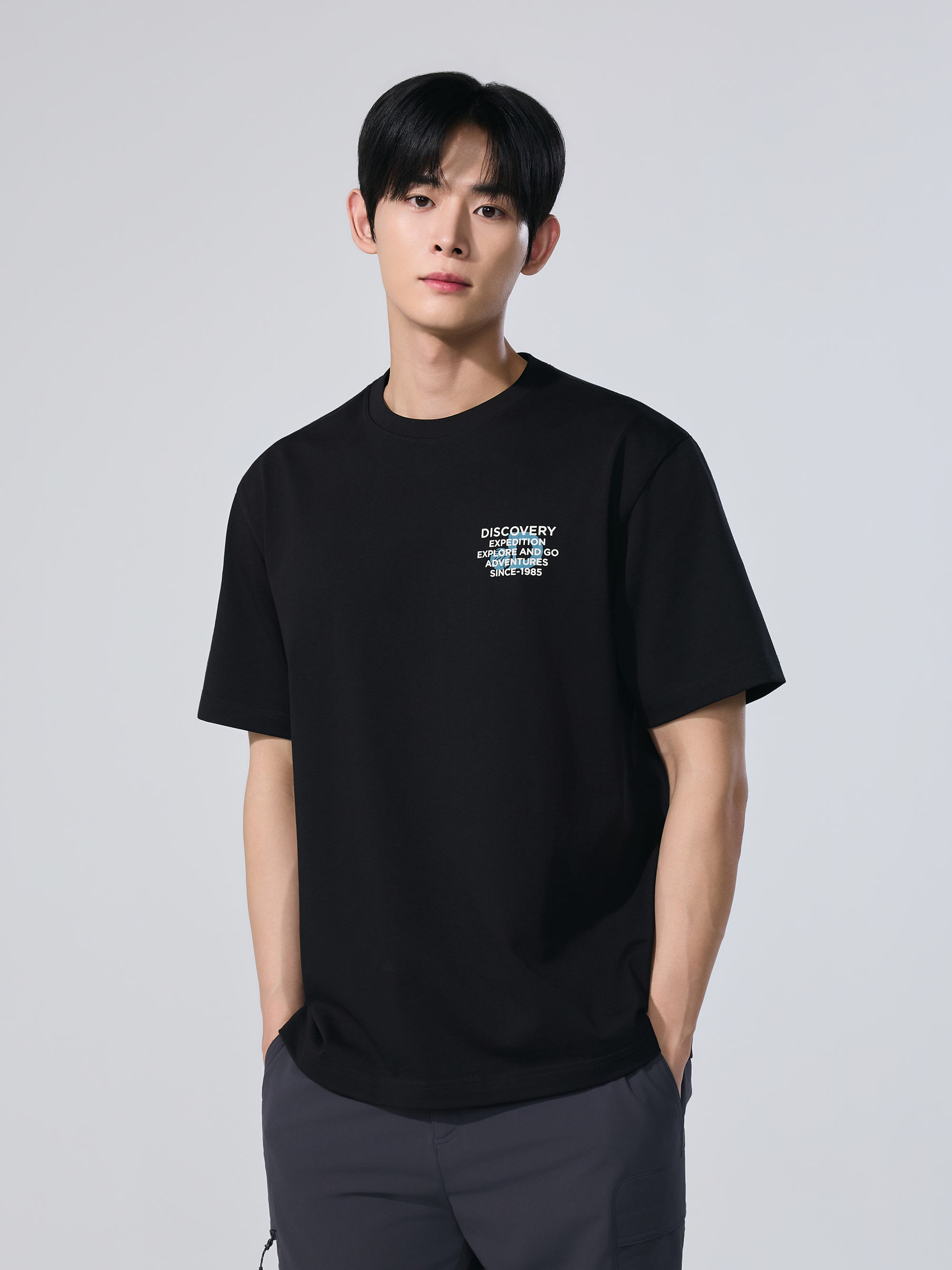 Uni Heavyweight Small Letter Short-Sleeve T-Shirt