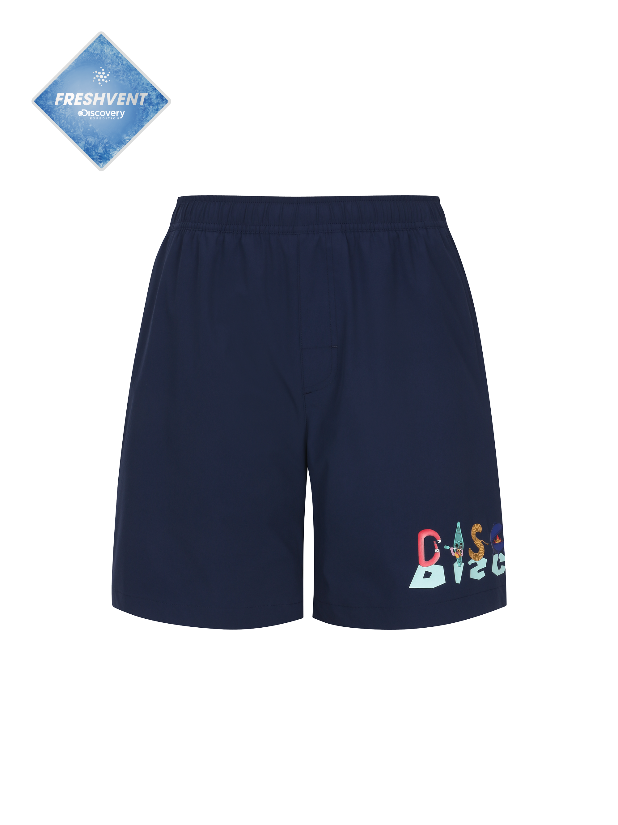 Freshvent Men's Mane Crew Graphic Board Shorts