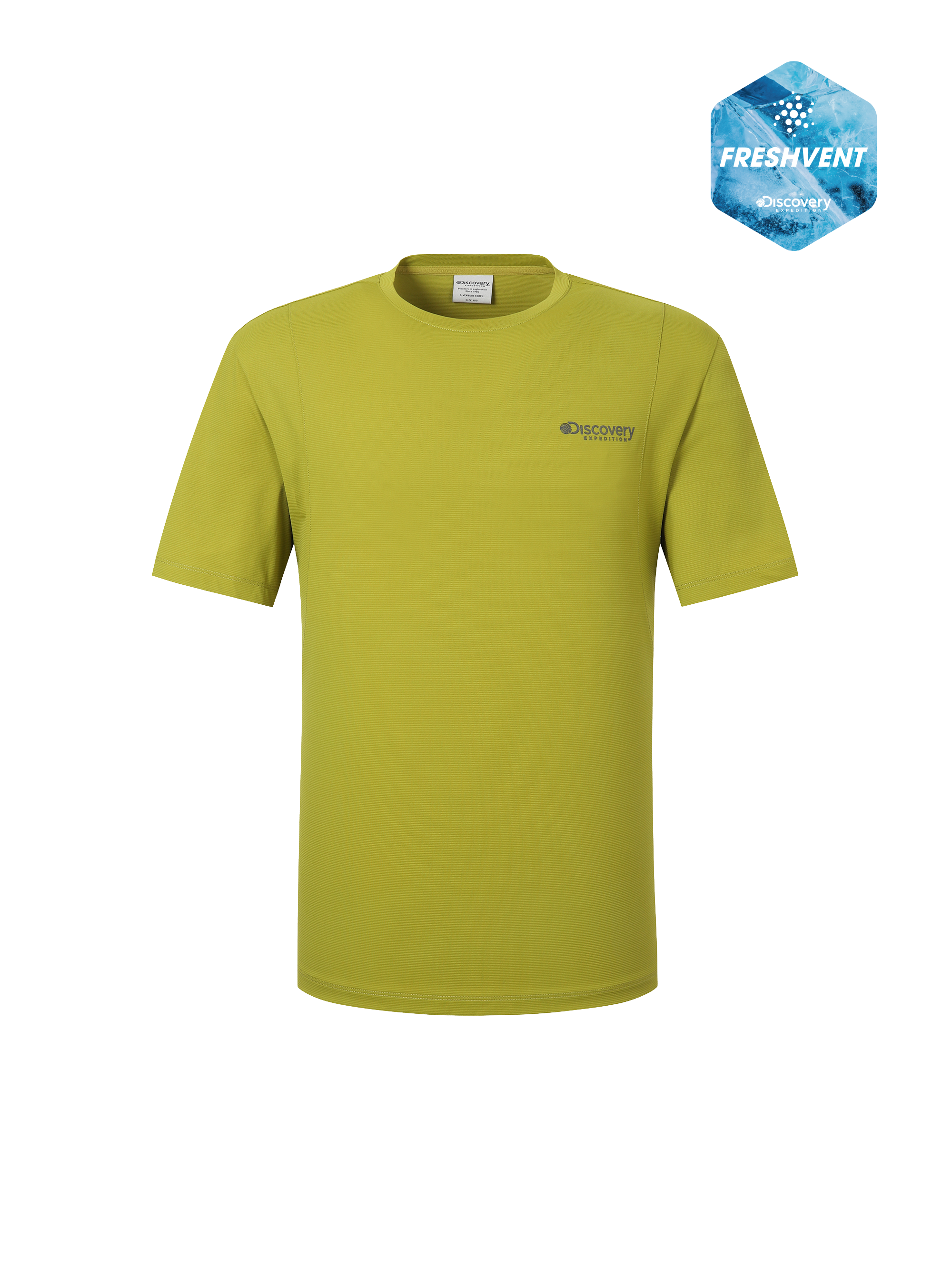 Men's Freshvent Shoulder Cutting Lined Functional Short Sleeve T-shirt