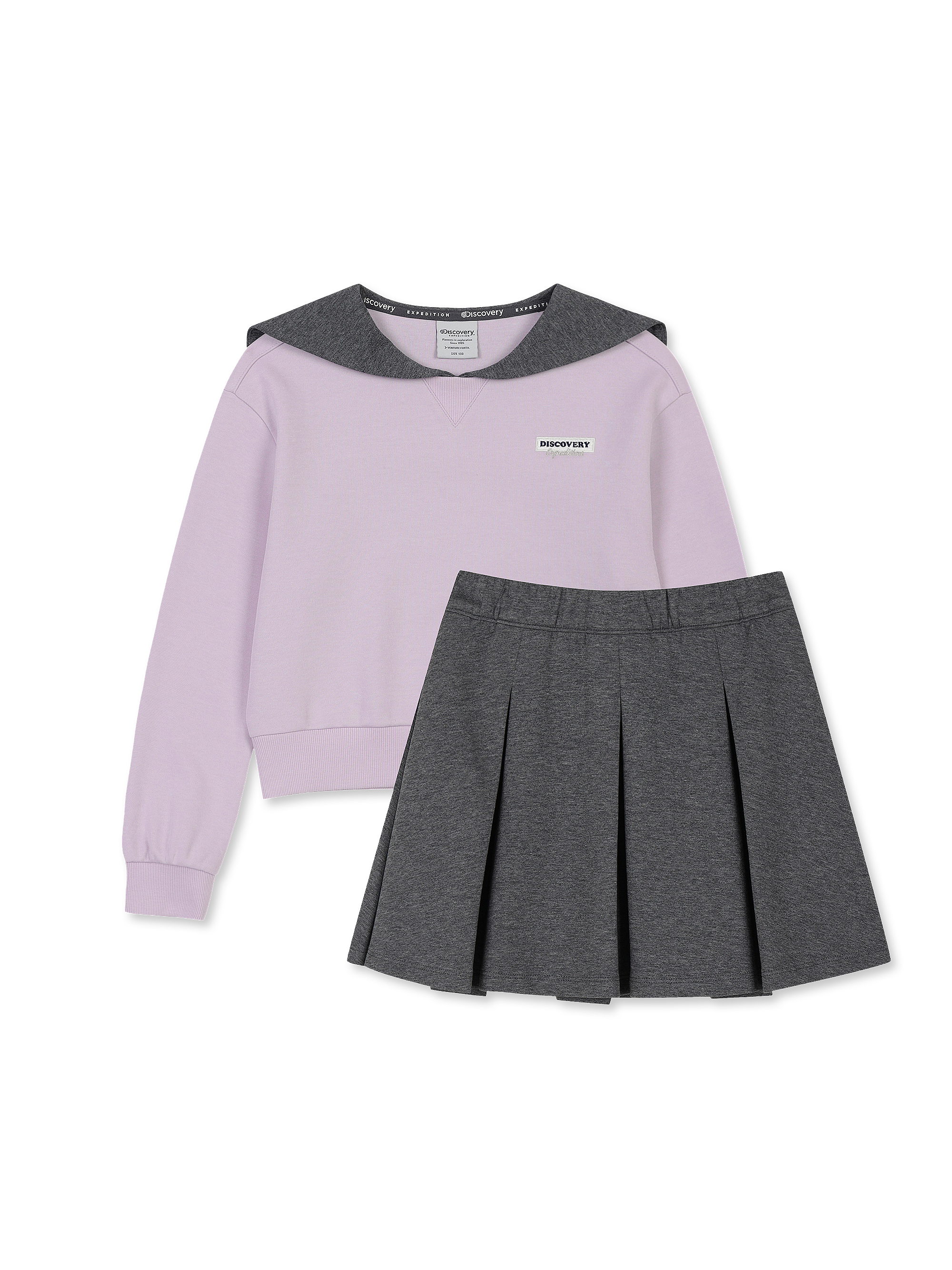 Girl's Sweatshirt & Skirt 2-Piece Set