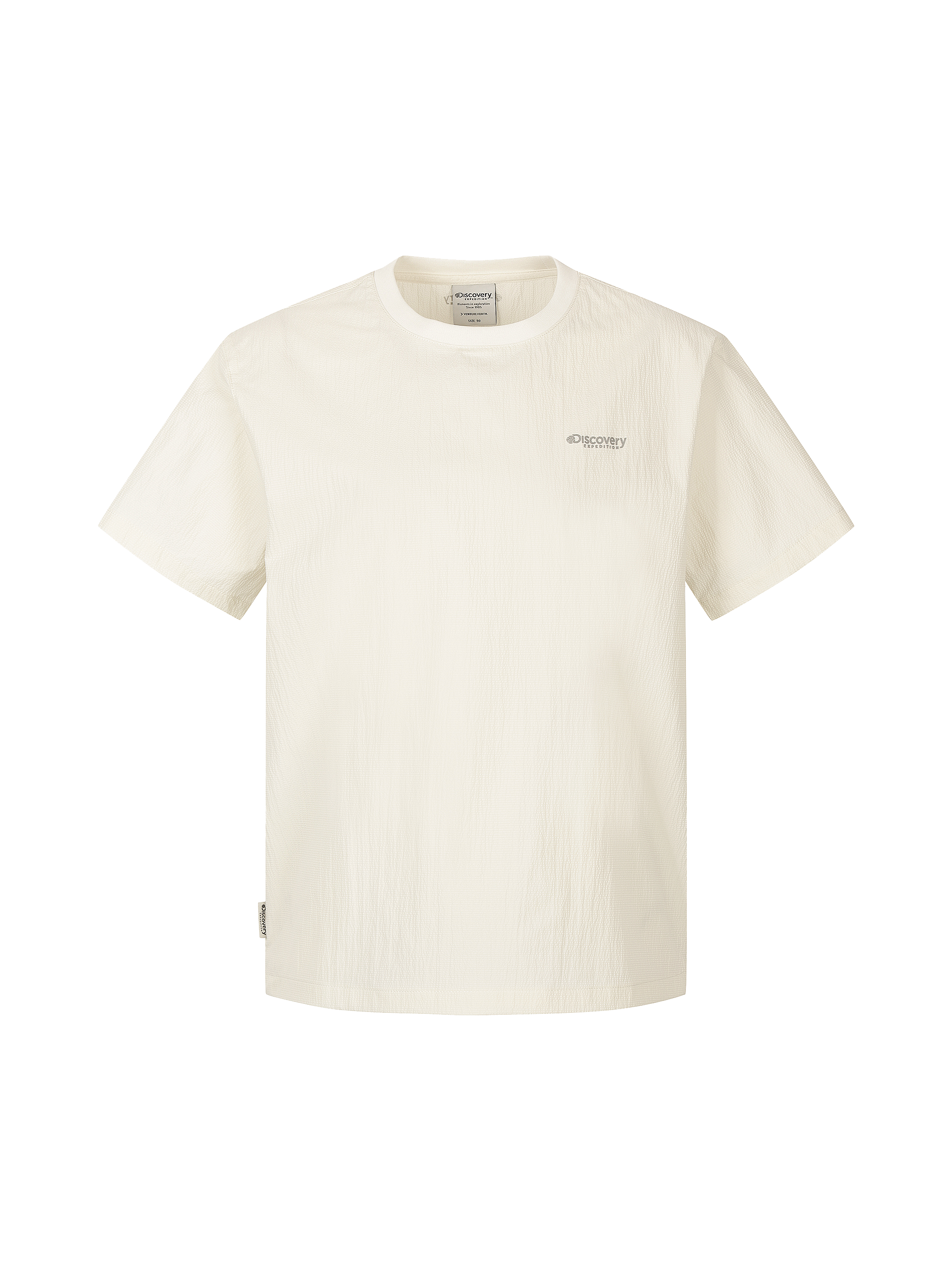 W's Seersucker Woven Short-Sleeve T-shirt