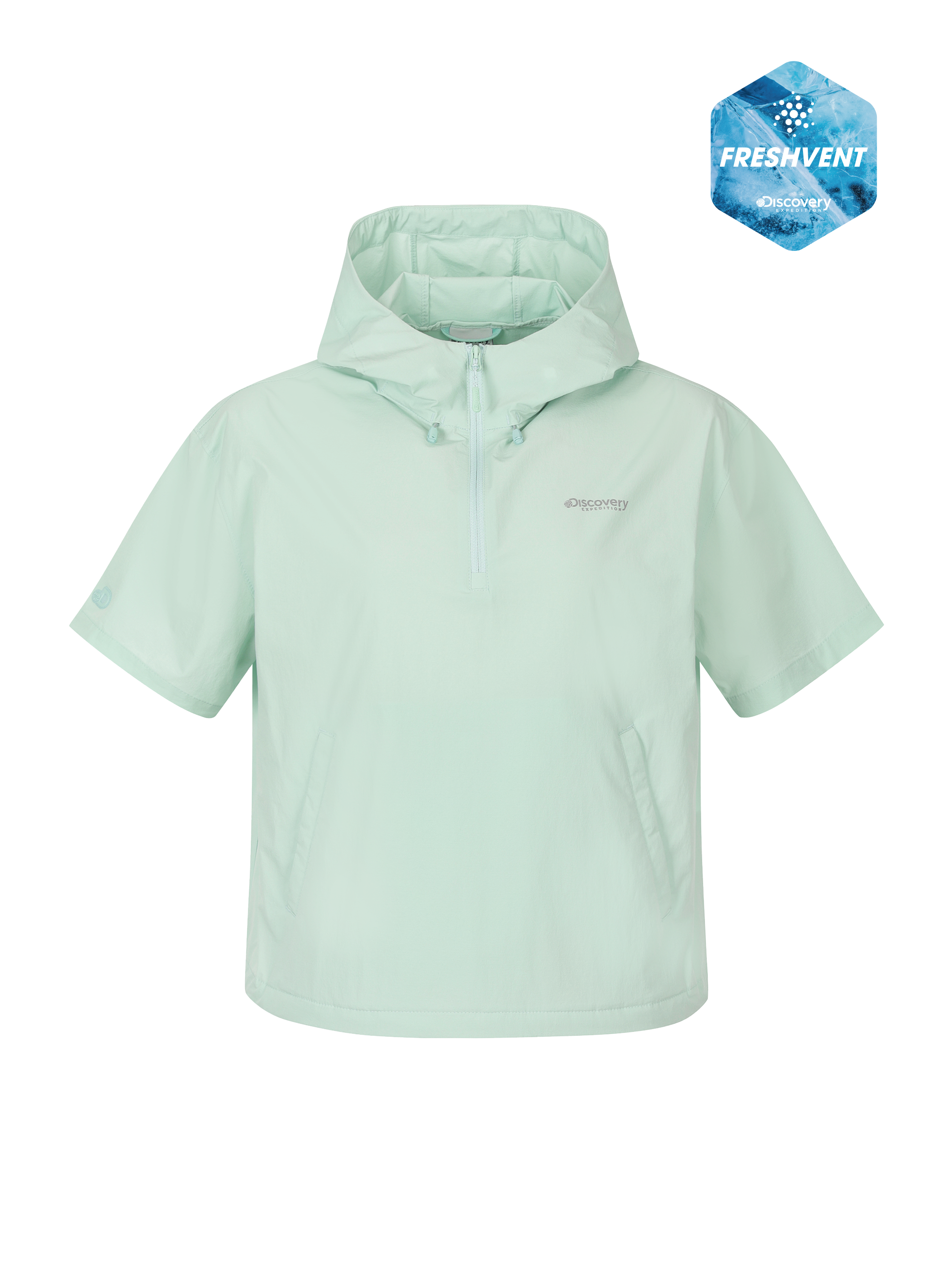 W's Freshvent Lightweight Woven Training Short Sleeve Hooded Anorak