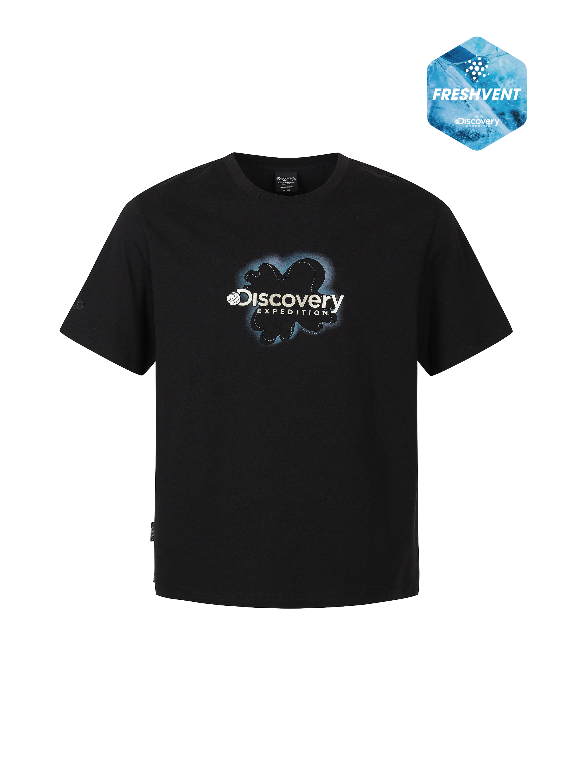 Uni Freshvent Map Lettering Short-Sleeve T-shirt
