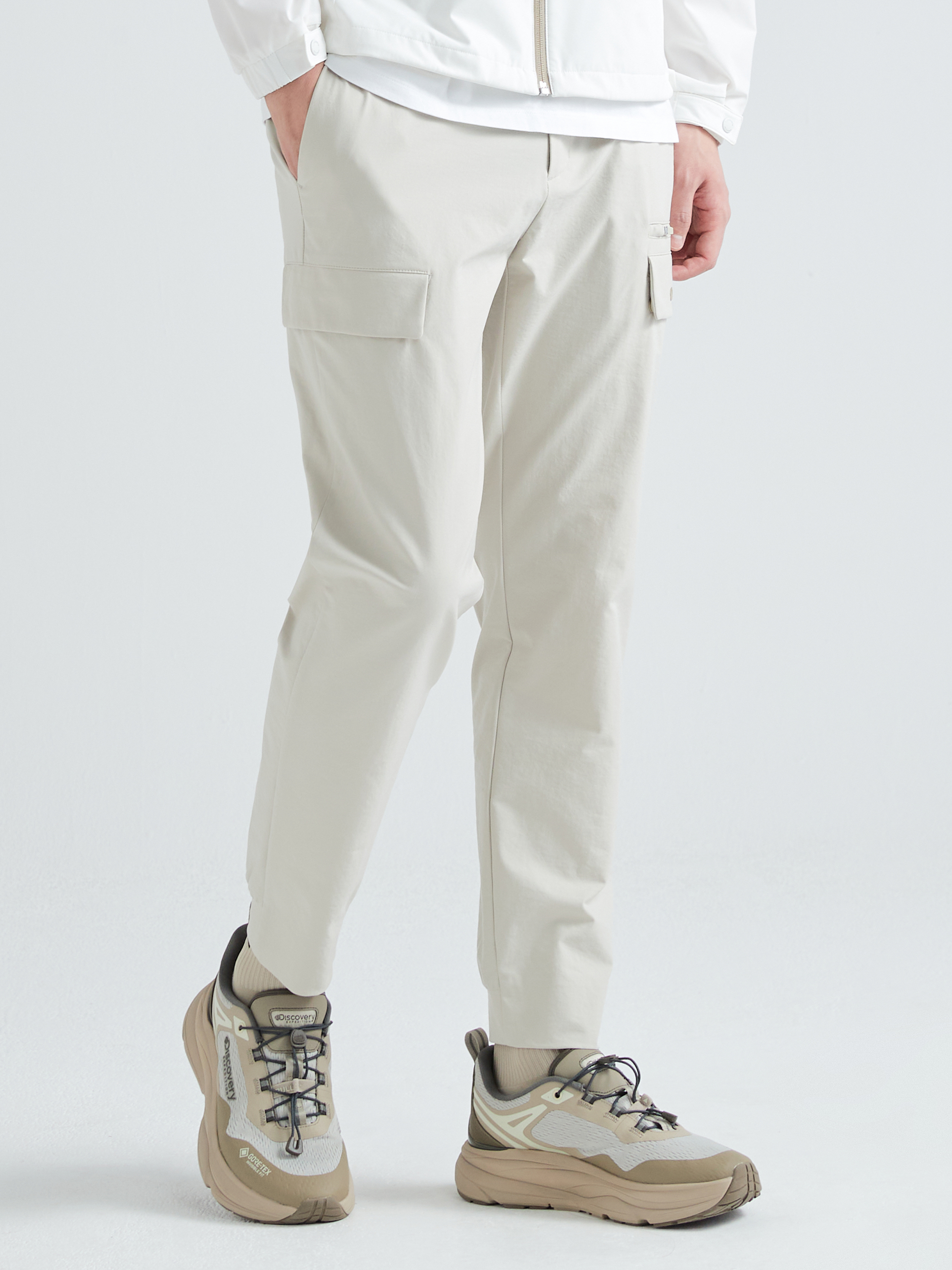 High Stretch Half Jogger Cargo Pants