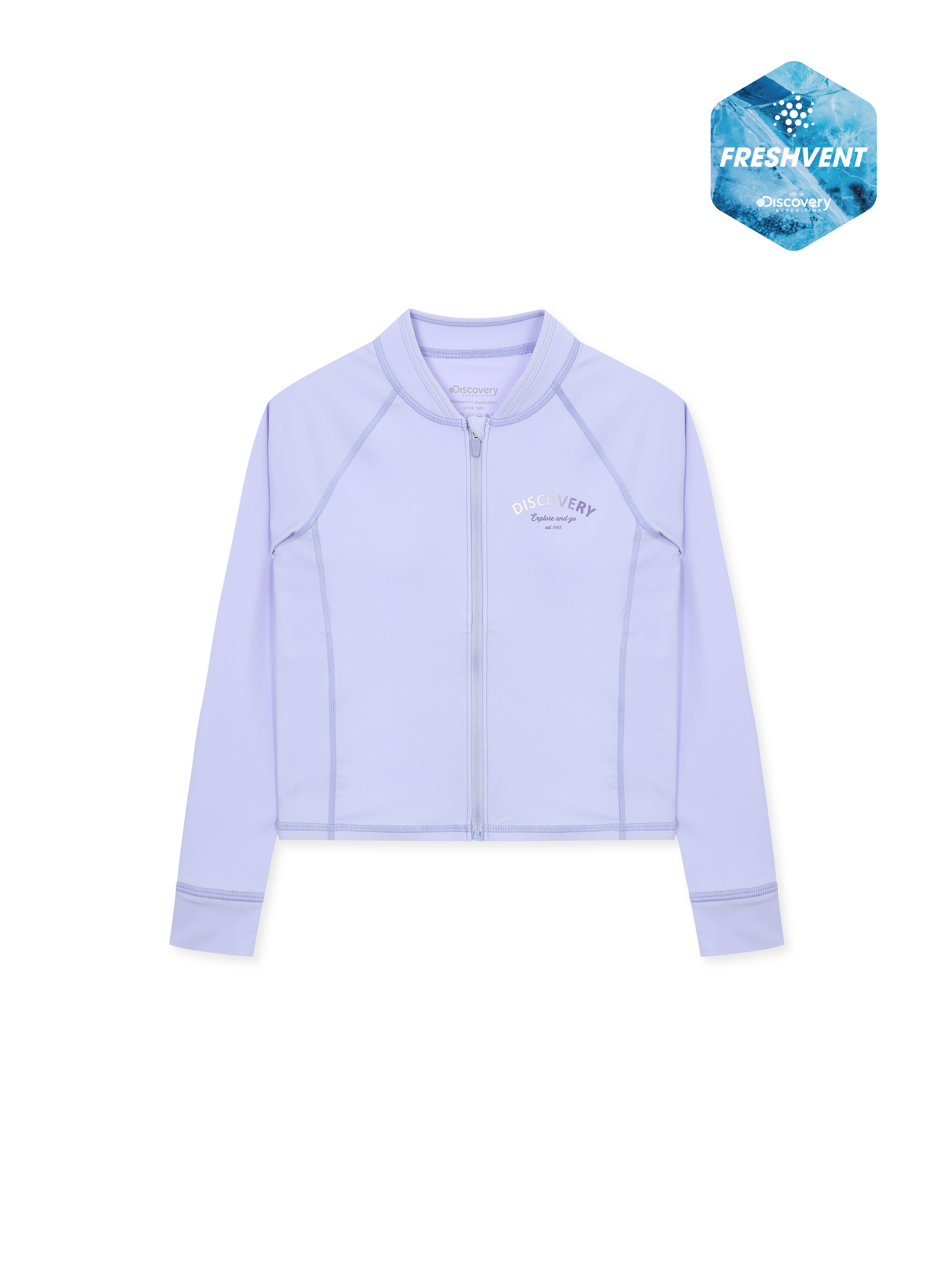 Girls Freshvent Essential Full-zip Rashguard