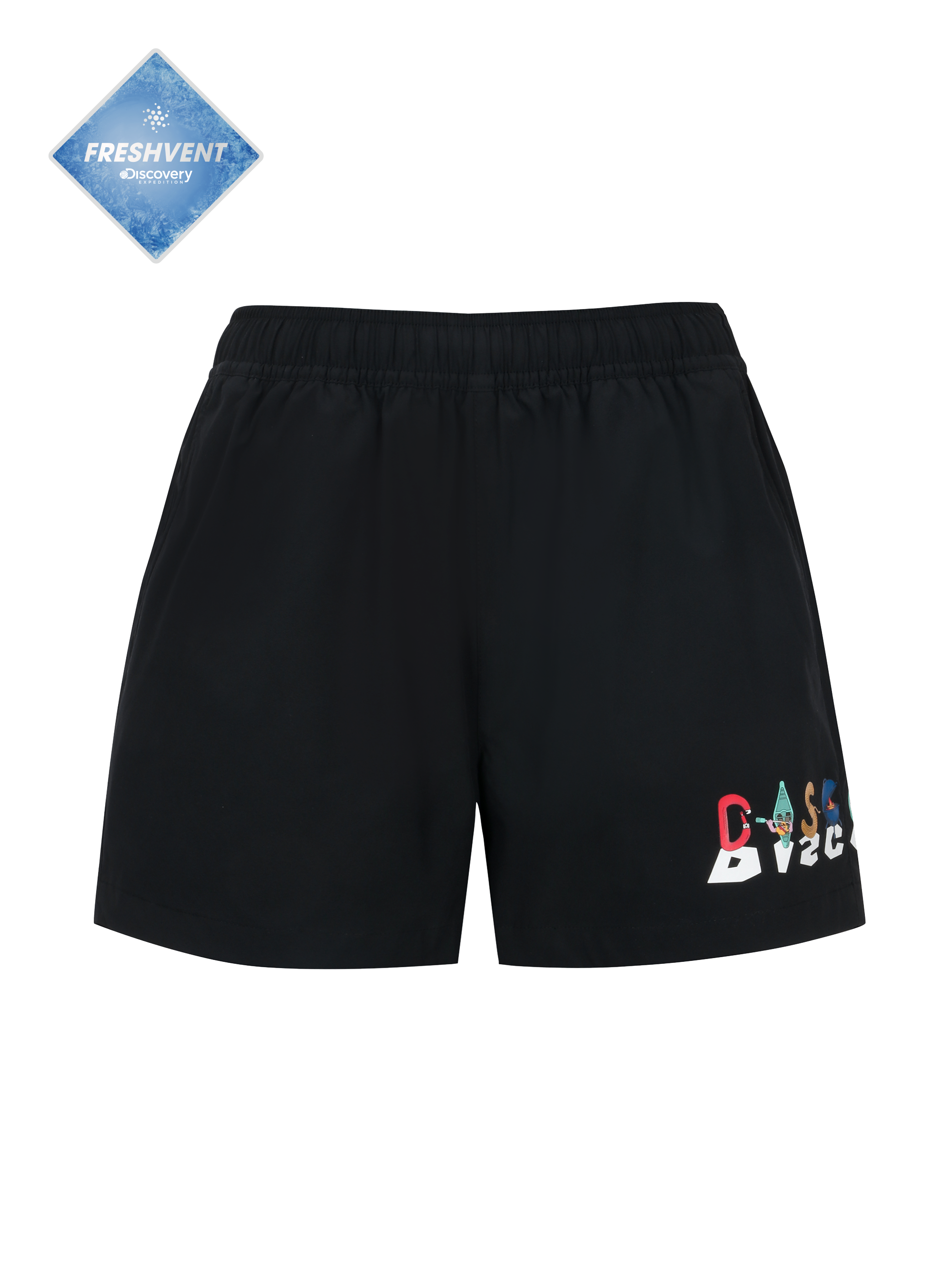 Freshvent Women's Mane Crew Graphic Board Shorts