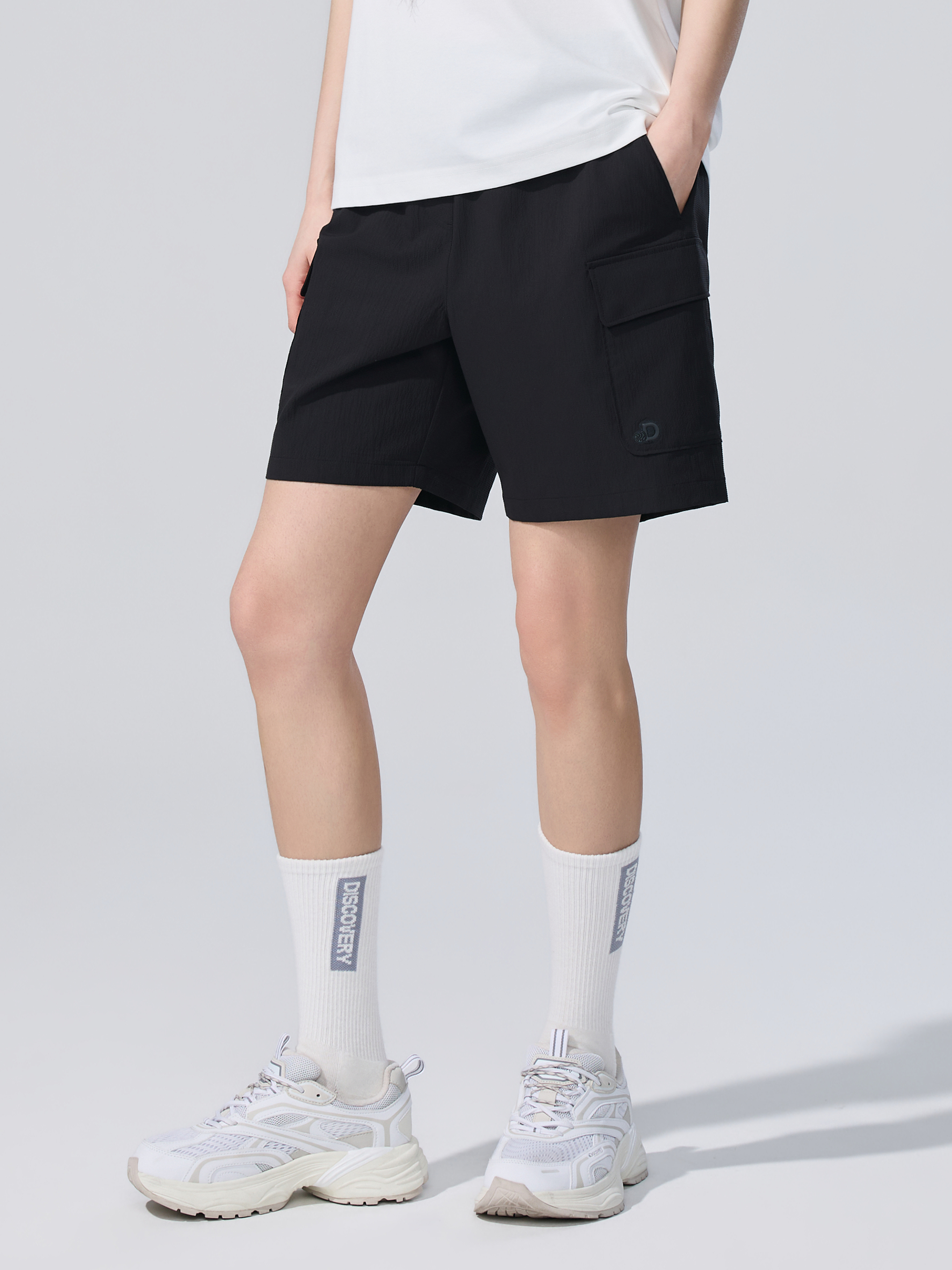 W's Seersucker Cargo Shorts
