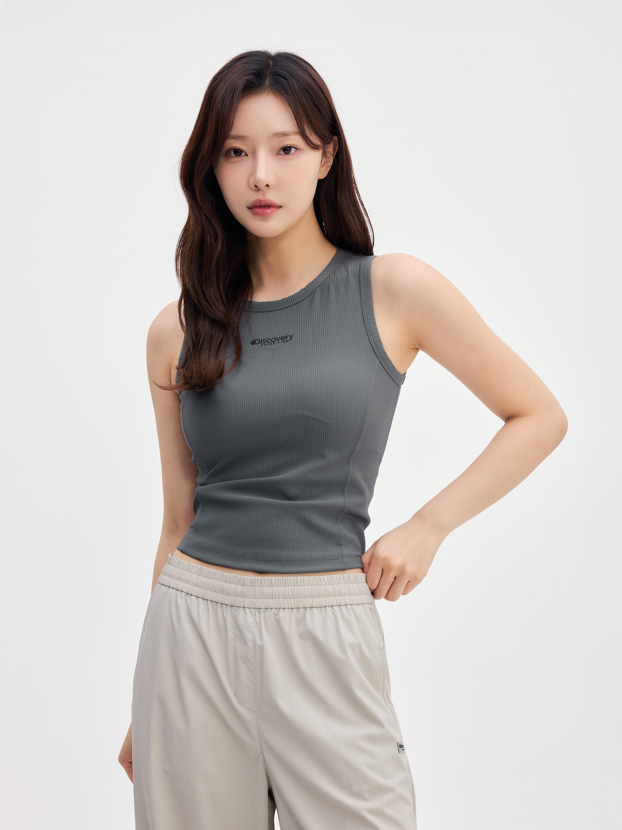 Women's Ribbed Sleeveless Bra Top