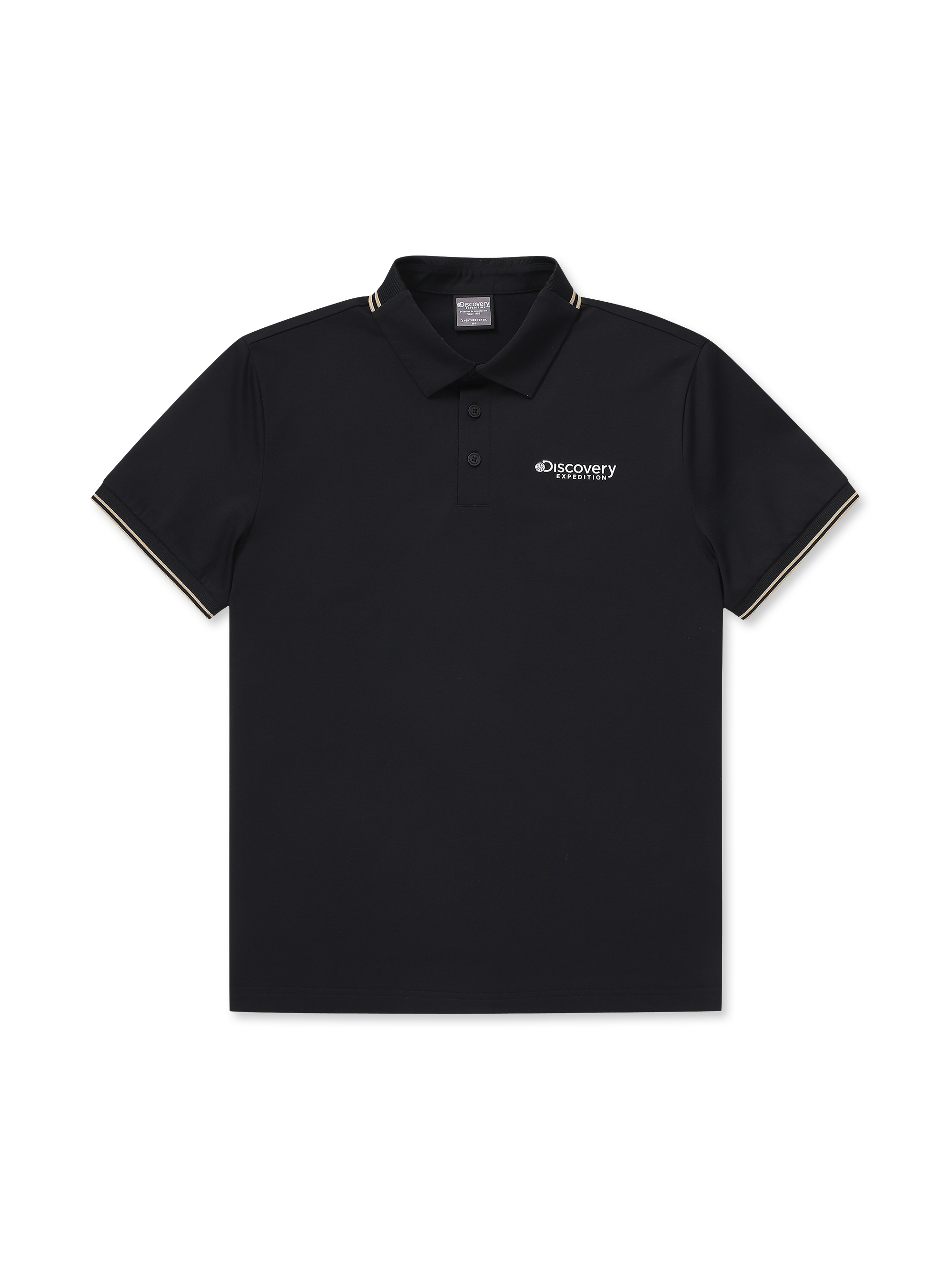 Color Tipping Collar T-shirt