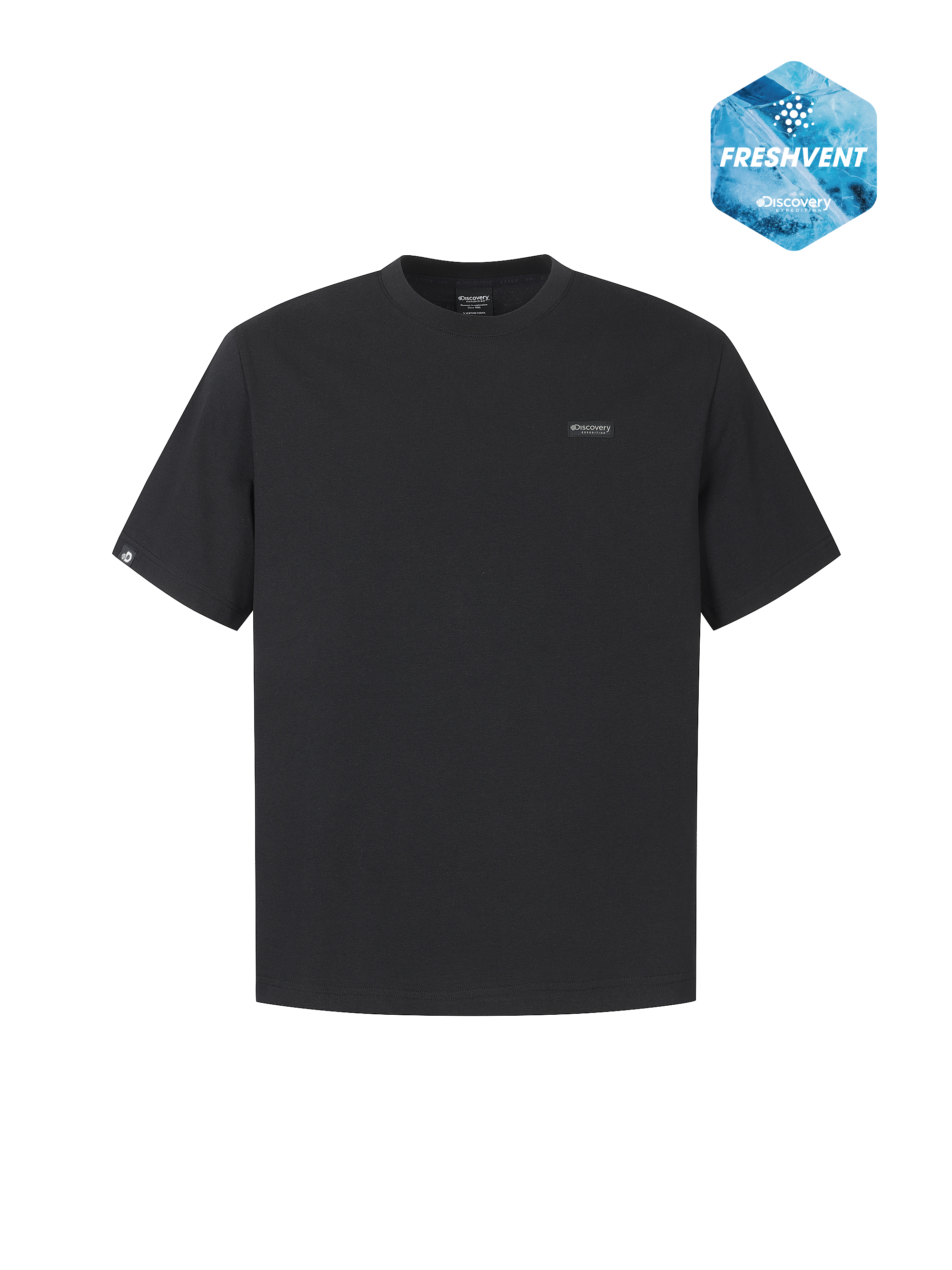 Uni Freshvent Semi-Oversized Small Logo Short Sleeve T-shirt