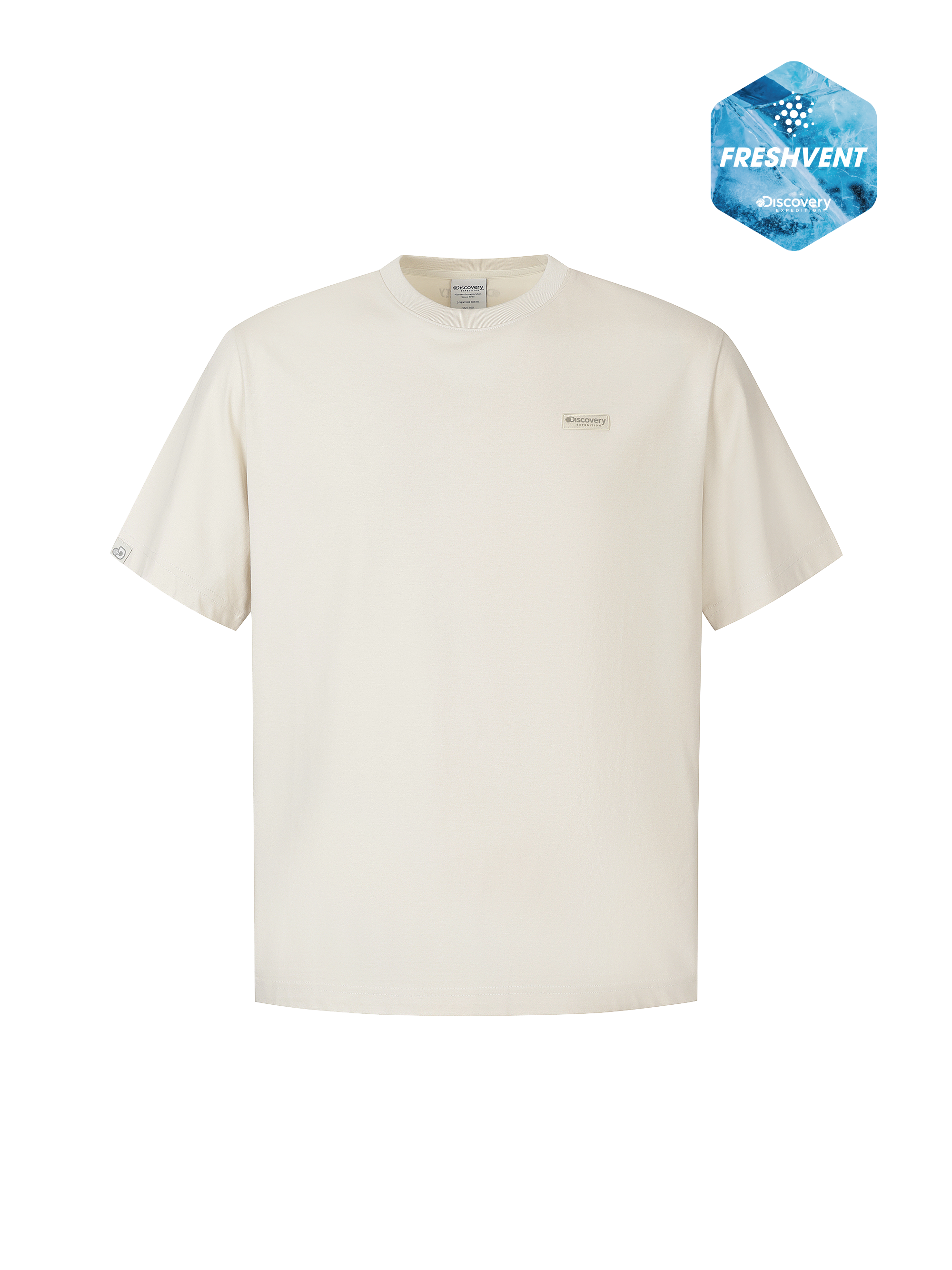 Uni Freshvent Semi-Oversized Small Logo Short Sleeve T-shirt