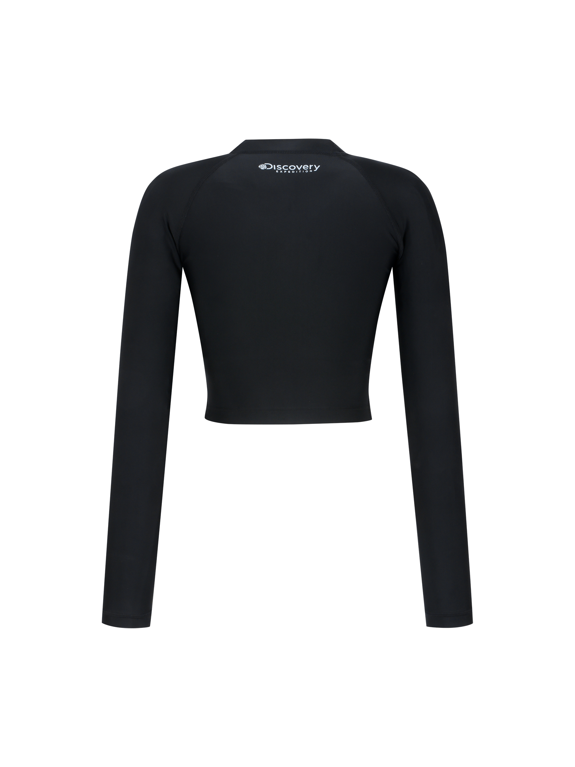 Freshvent Women's Hot Summer Half Zipup Crop Rash Guard