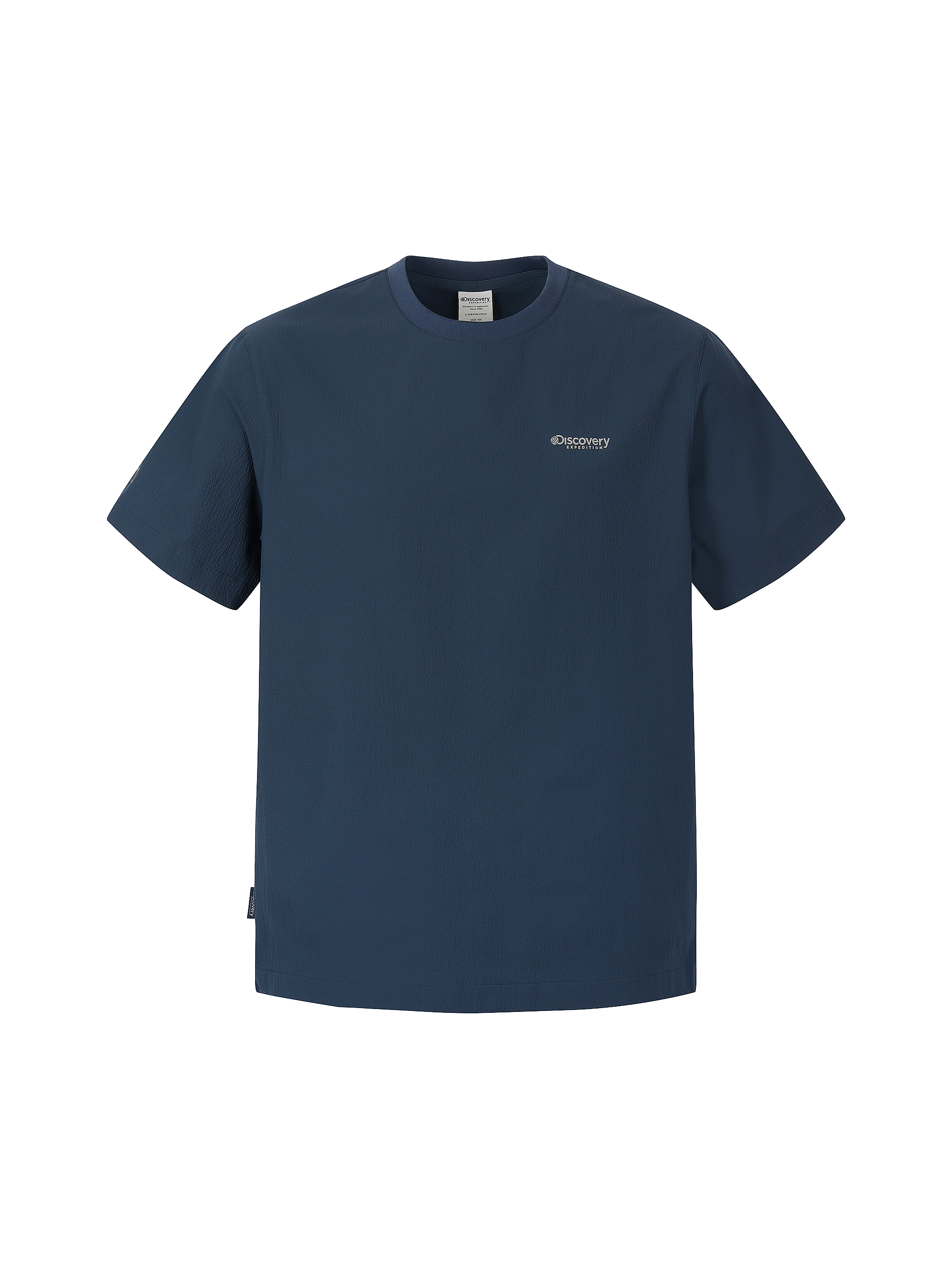 M's Seersucker Woven Short-Sleeve T-shirt