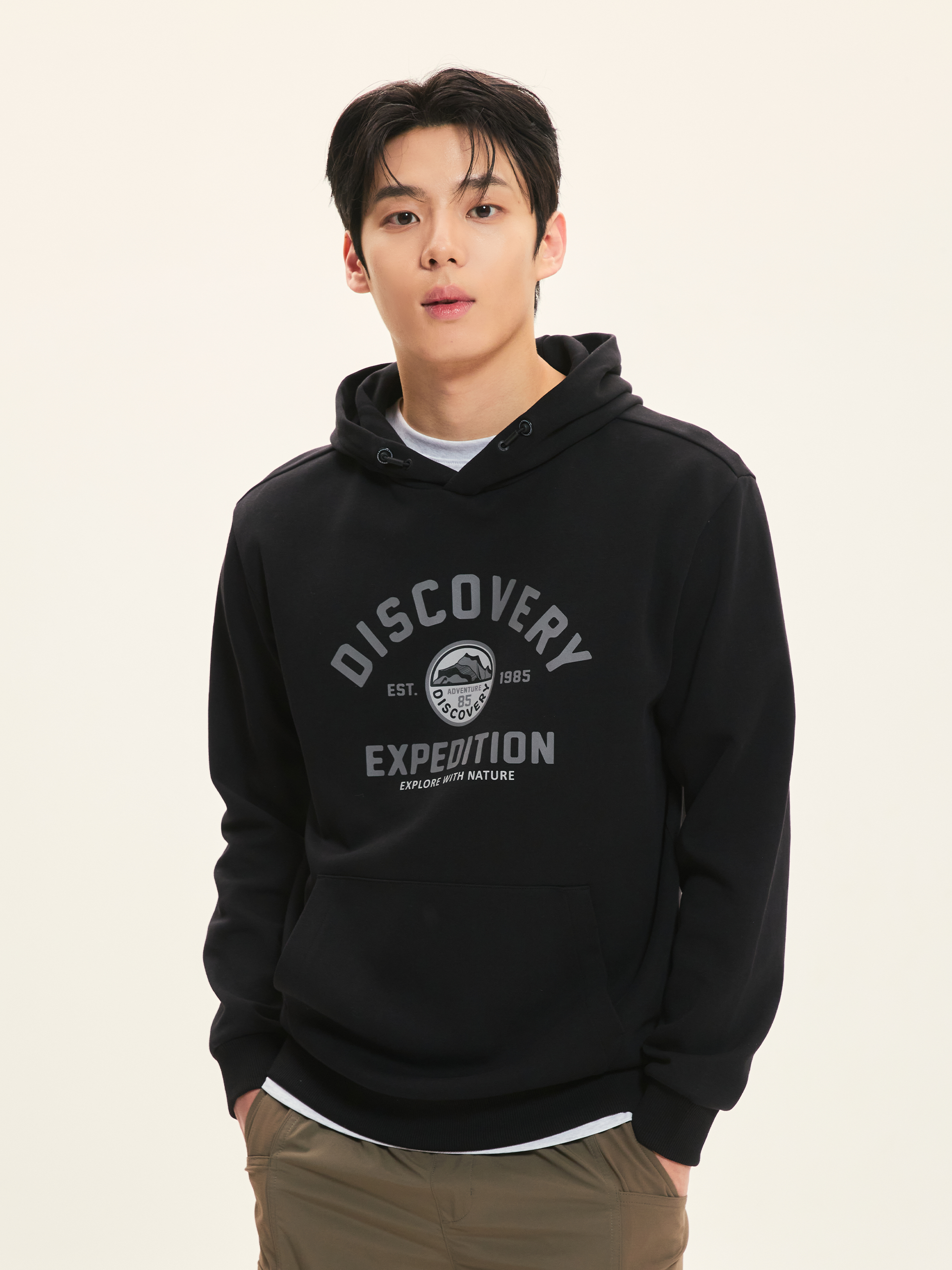 Front Big Arch Logo Hooded T Shirt