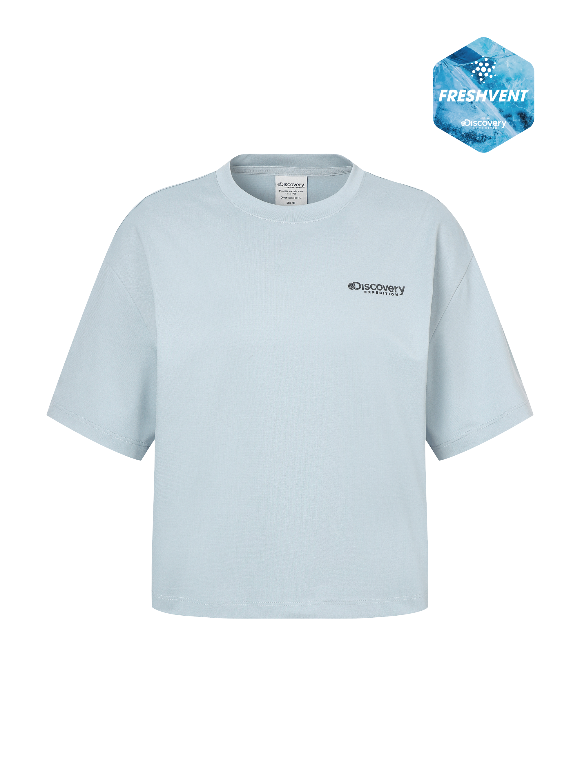 Freshvent Women's Essential Short Sleeve Water Crop T-shirt