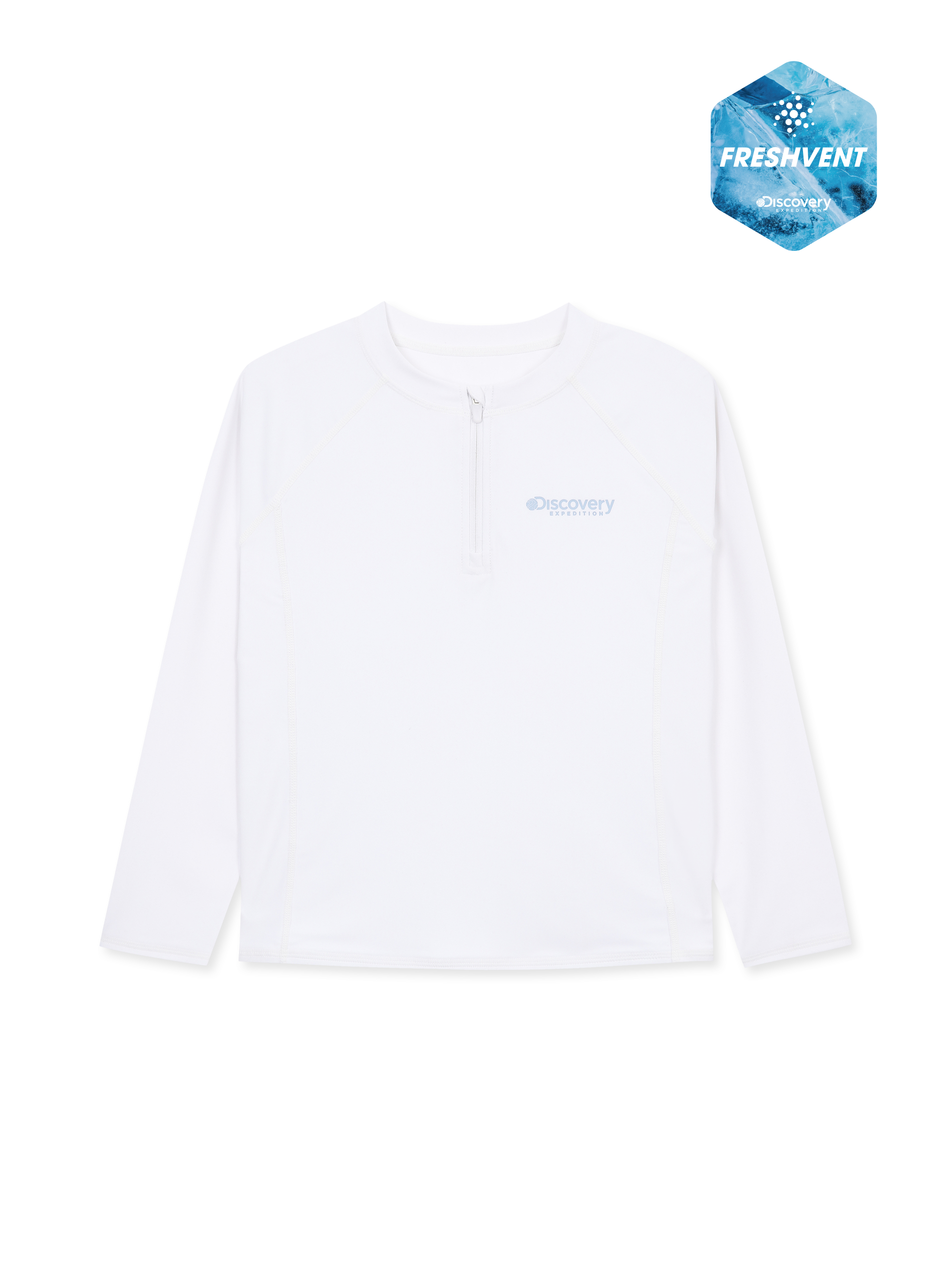 Kids Freshvent Essential Half-zip Rashguard