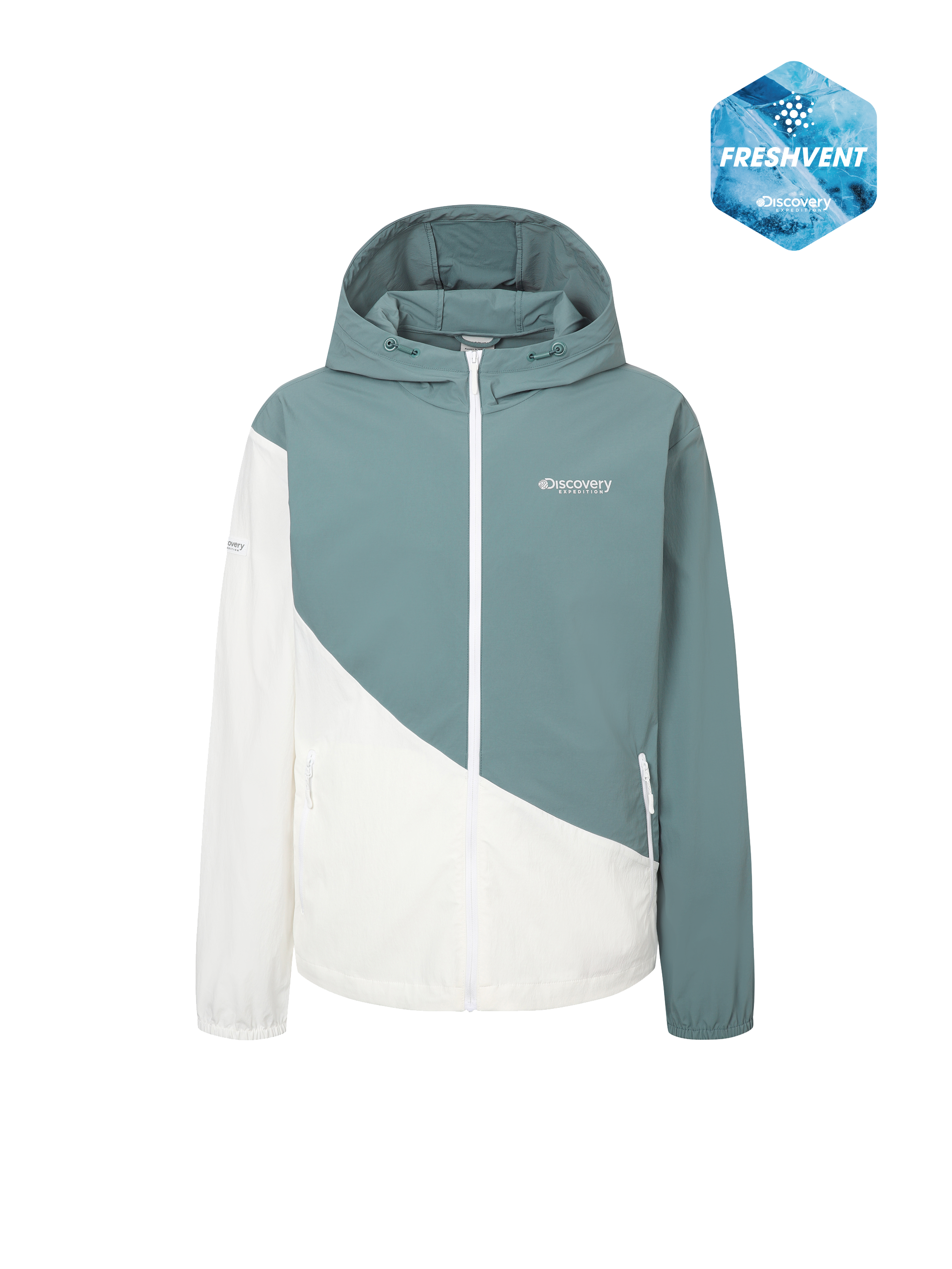 Freshvent Men's Color Block Windbreaker