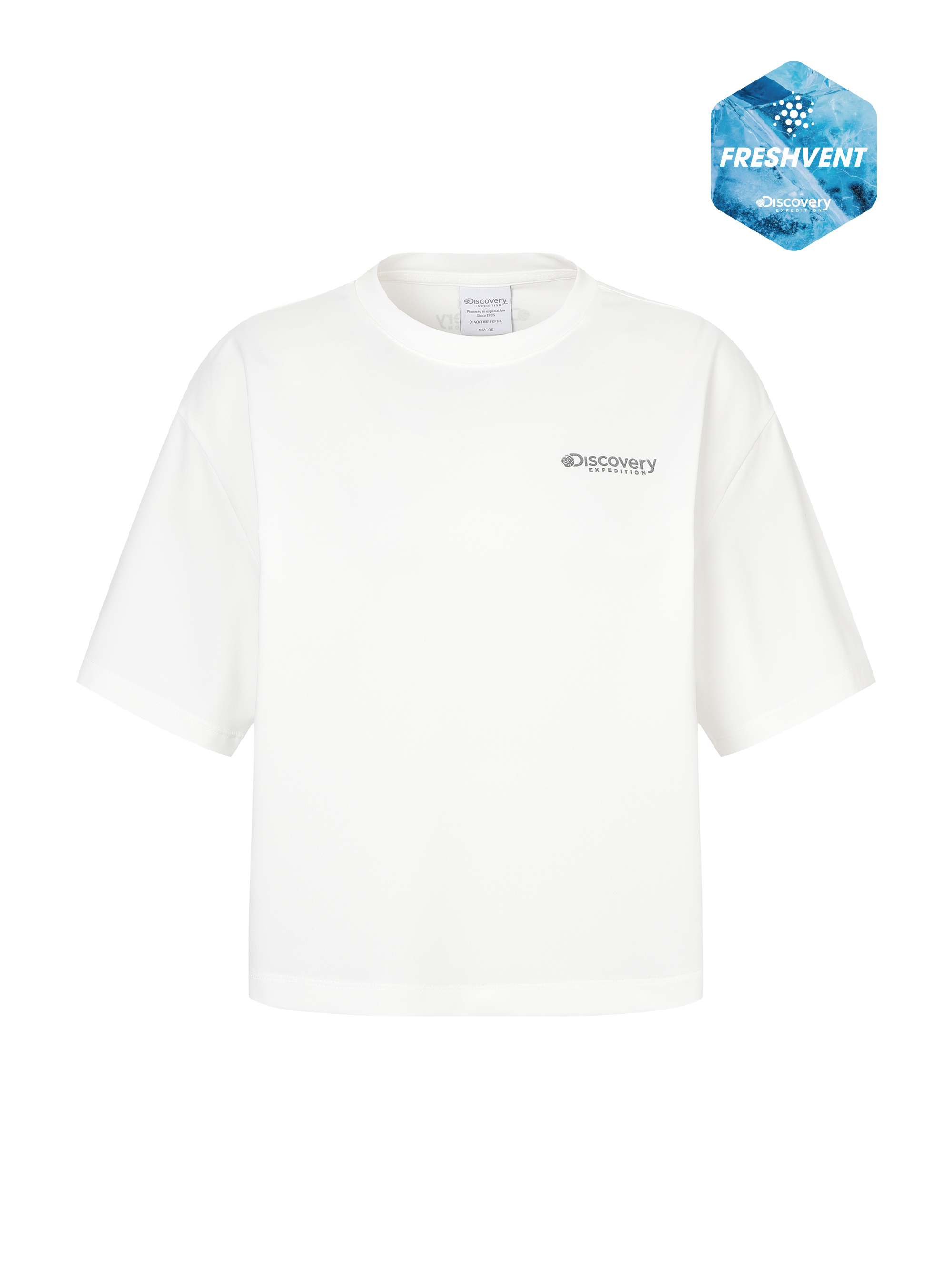 Freshvent Women's Essential Short Sleeve Water Crop T-shirt