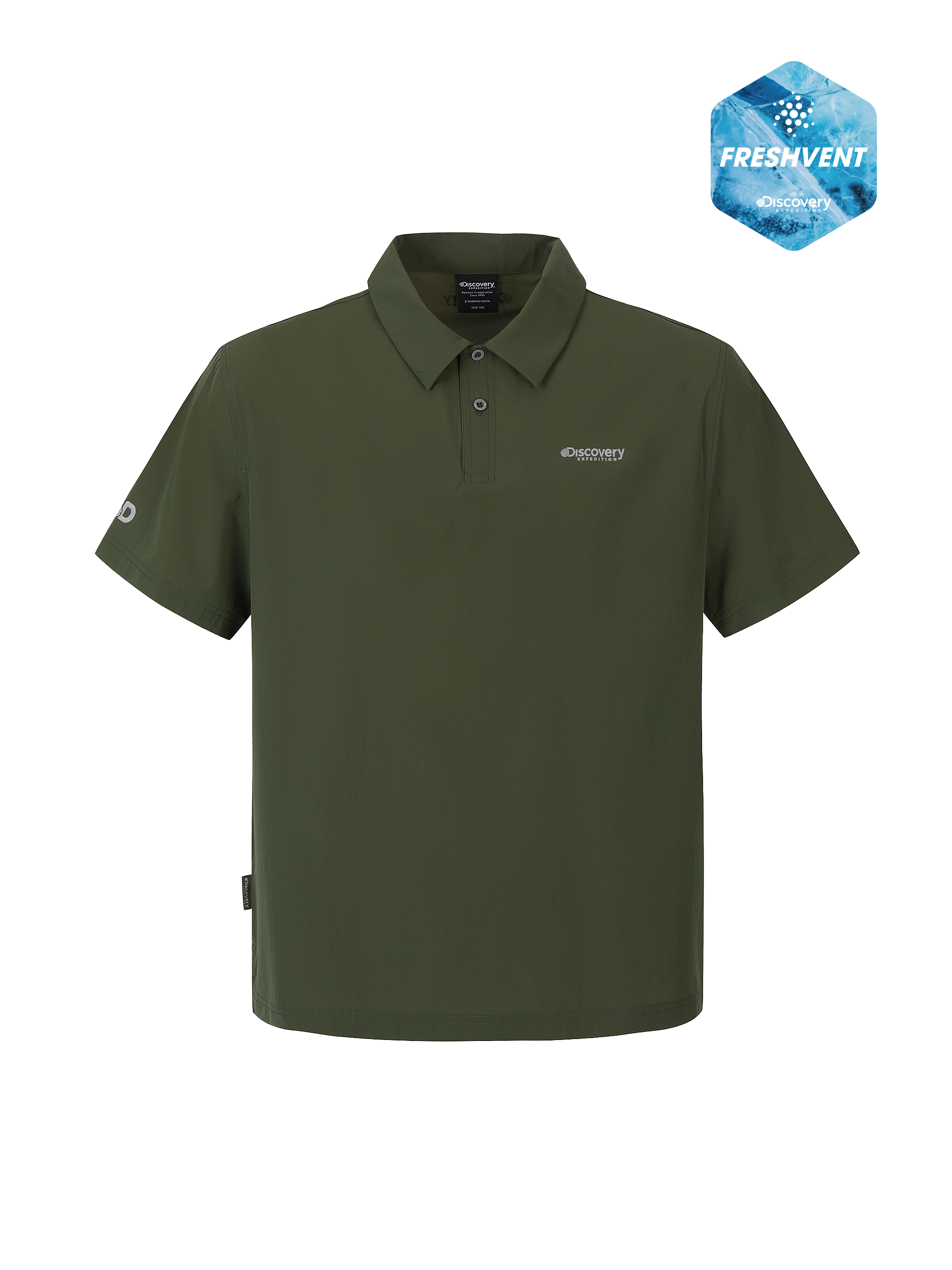 M's Freshvent Airdot Woven Polo Shirt