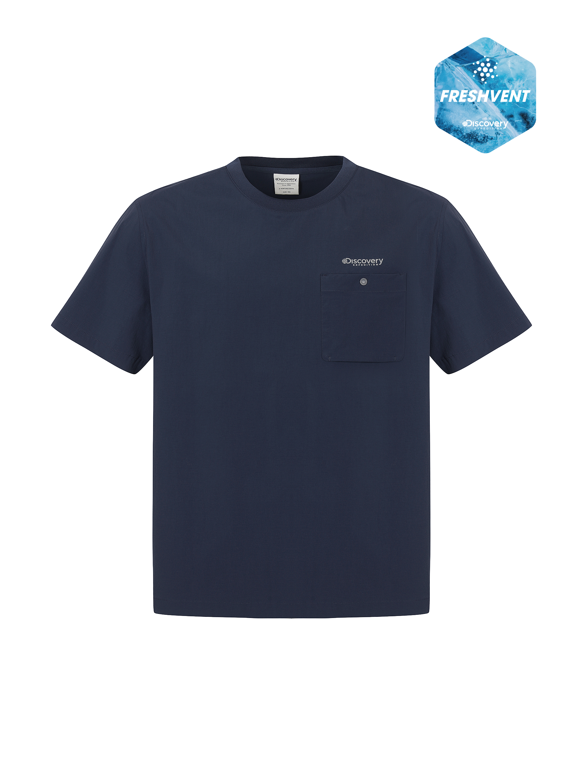 M's Freshvent Chest Pocket Woven Short Sleeve T-shirt