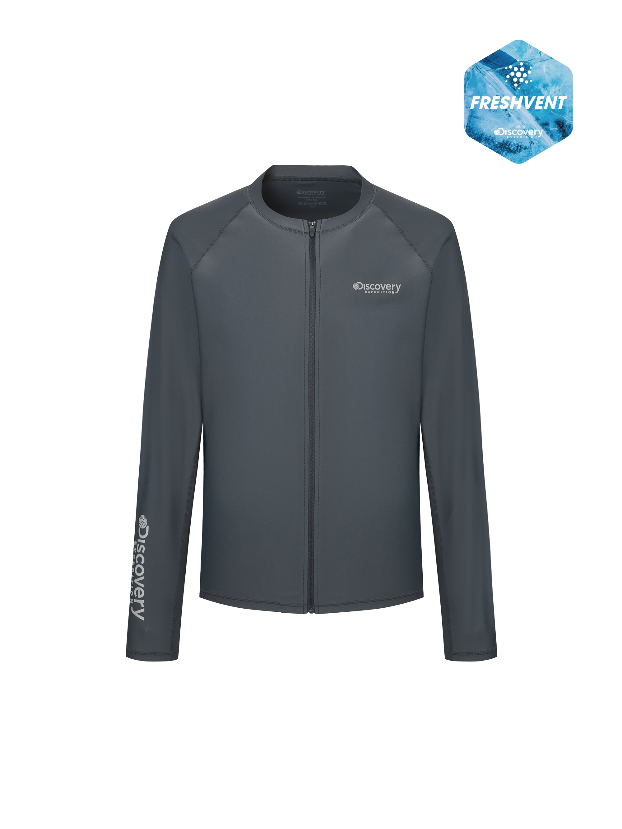 Freshvent Men's Essential Zip-up Rashguard