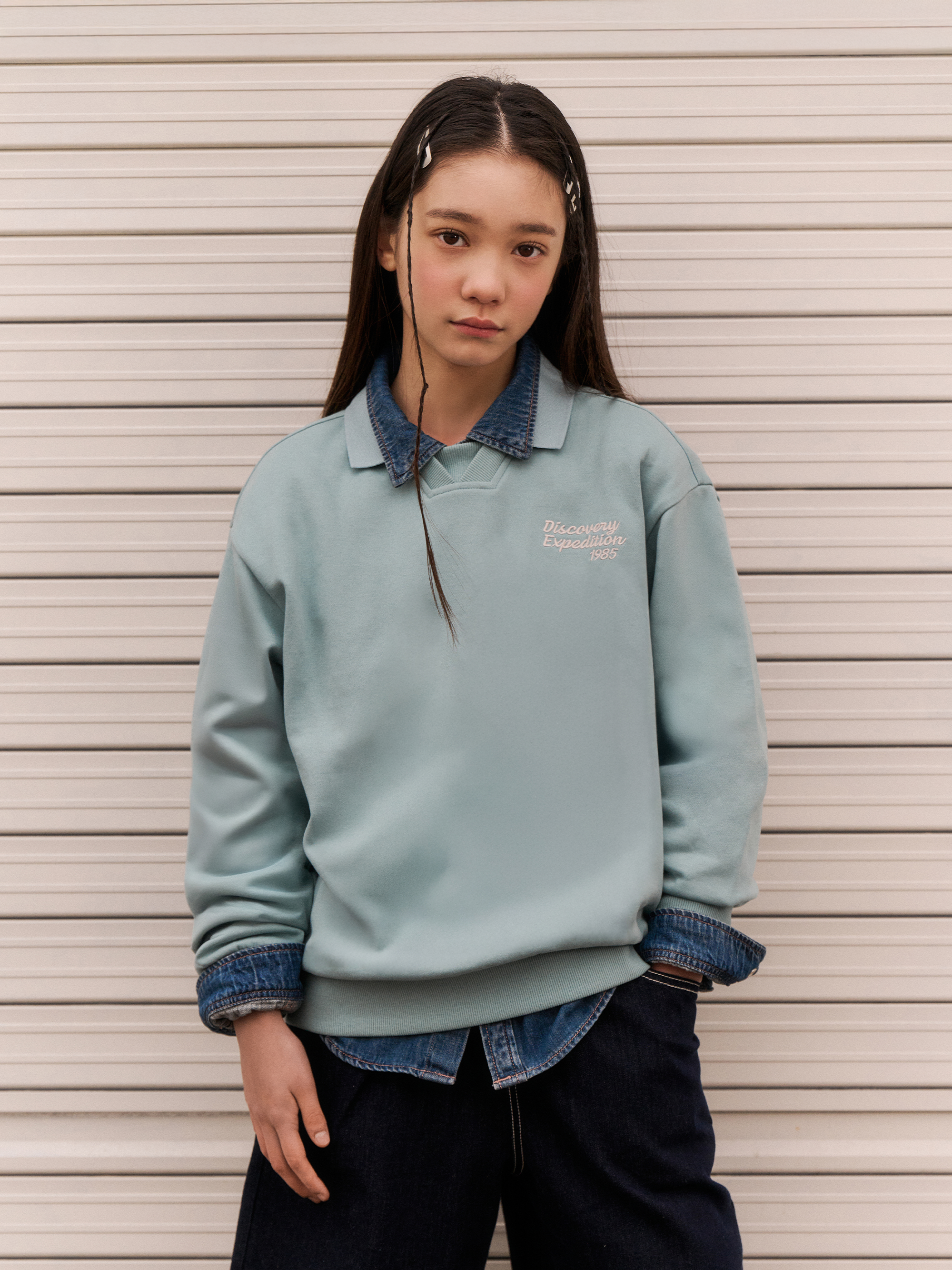 Kids Polo Shirt Sweatshirt