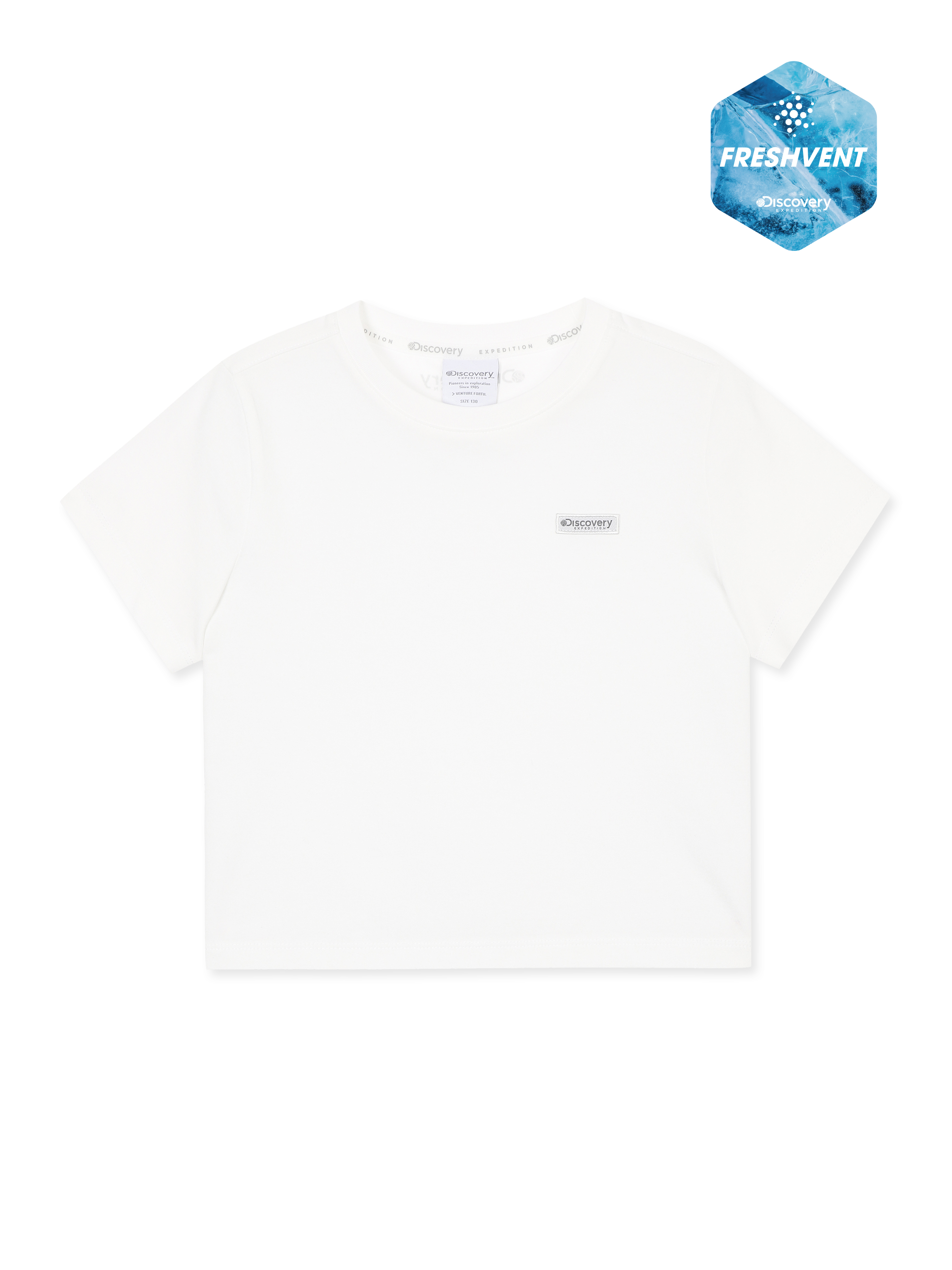 Girl's Freshvent Small Logo Shorts Sleeve T-shirt