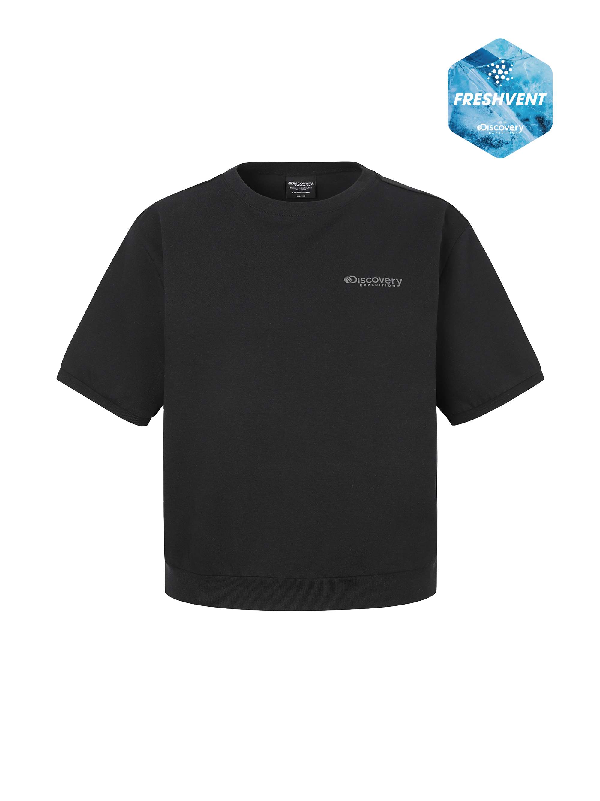 Freshvent Washed Women's Lightweight Short-sleeve Sweatshirt