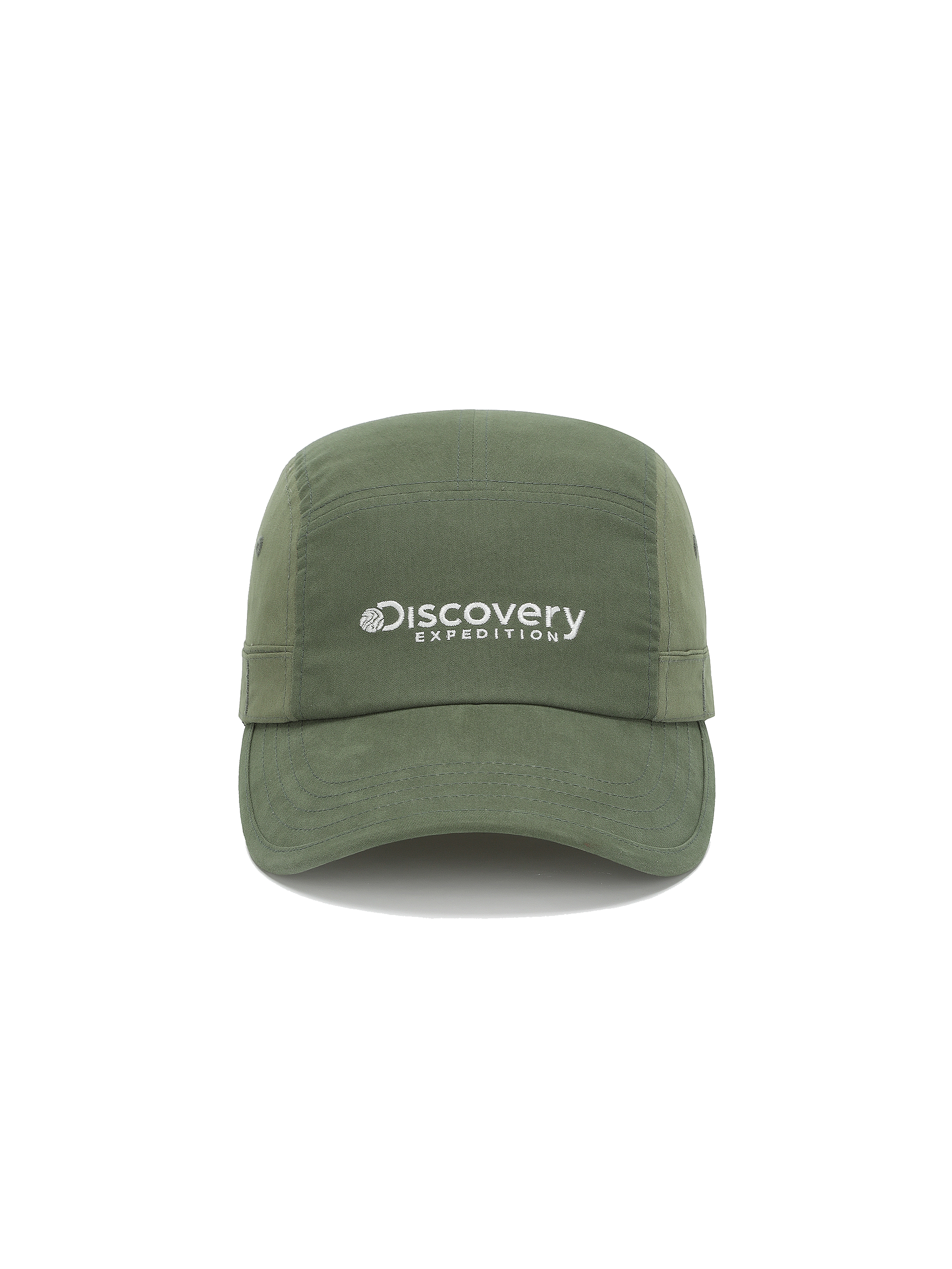 Washed Cotton Color-blocked Camper Cap