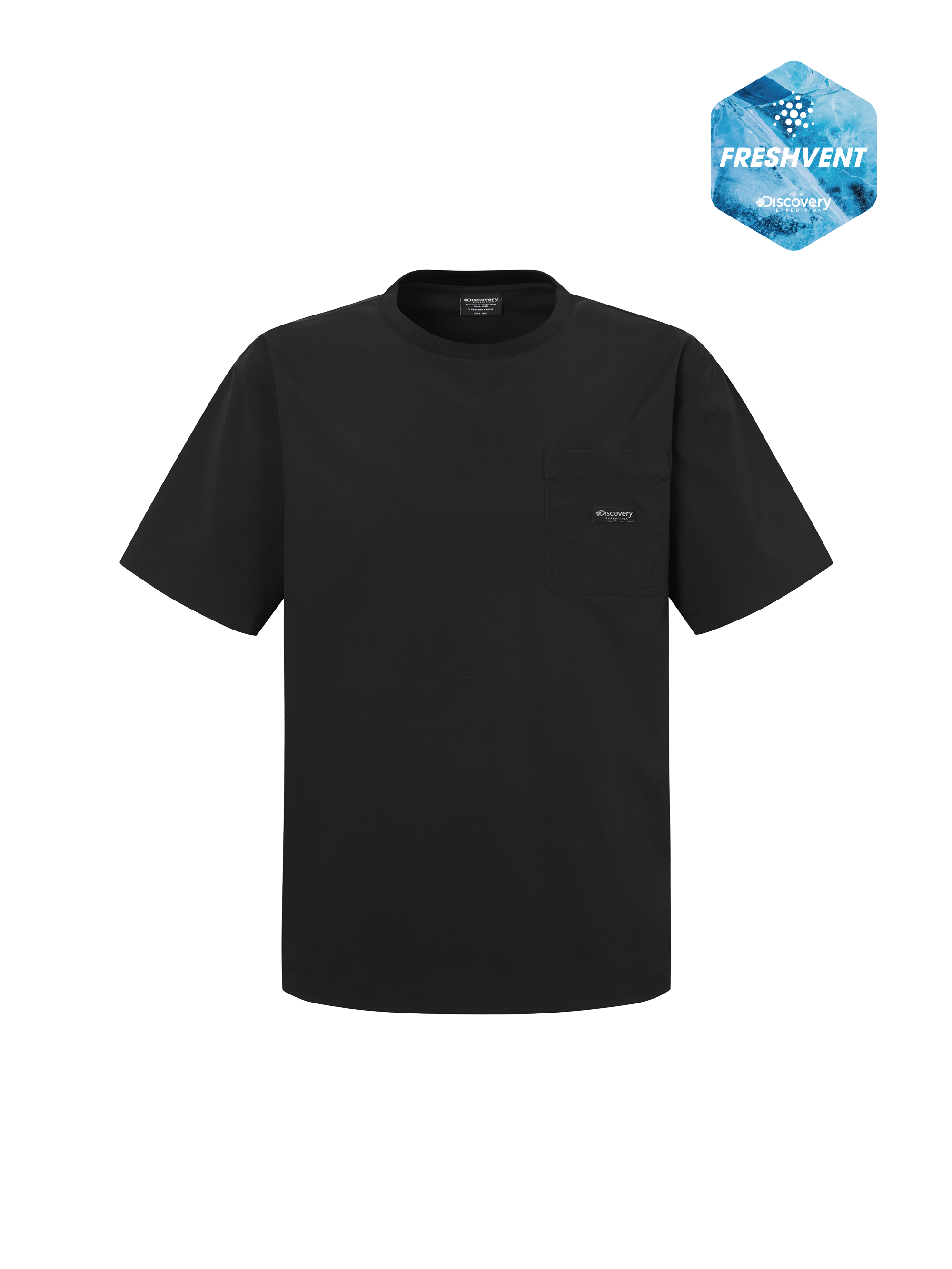 Men's Freshvent Woven Chest Pocket Short Sleeve T-Shirts