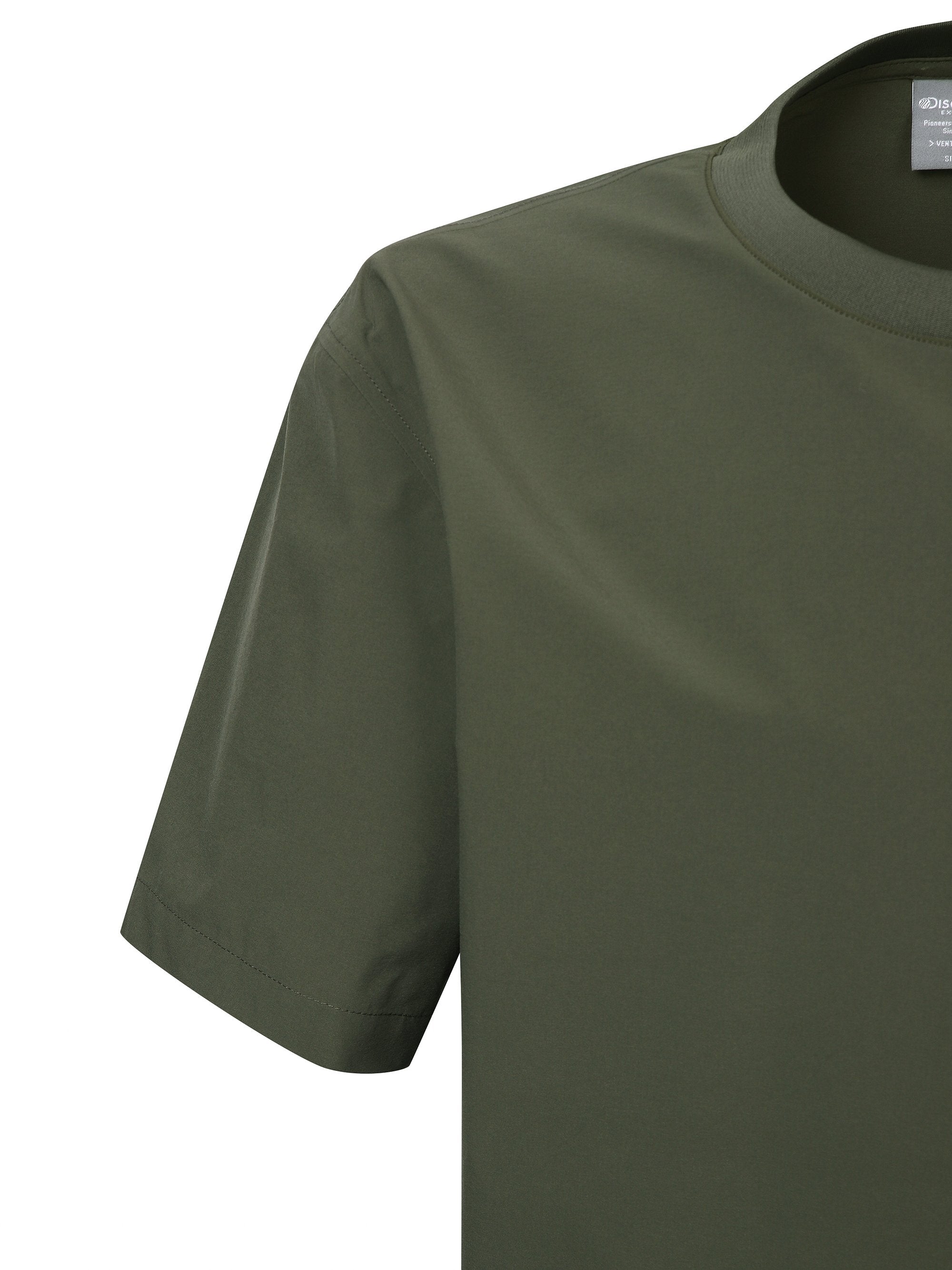 Tシャツ・カットソー [Discovery] Freshvent Woven Men's Waist Pocket T-Shirt Men's Freshvent Woven Mesh Pocket Short Sleeve T-Shirts