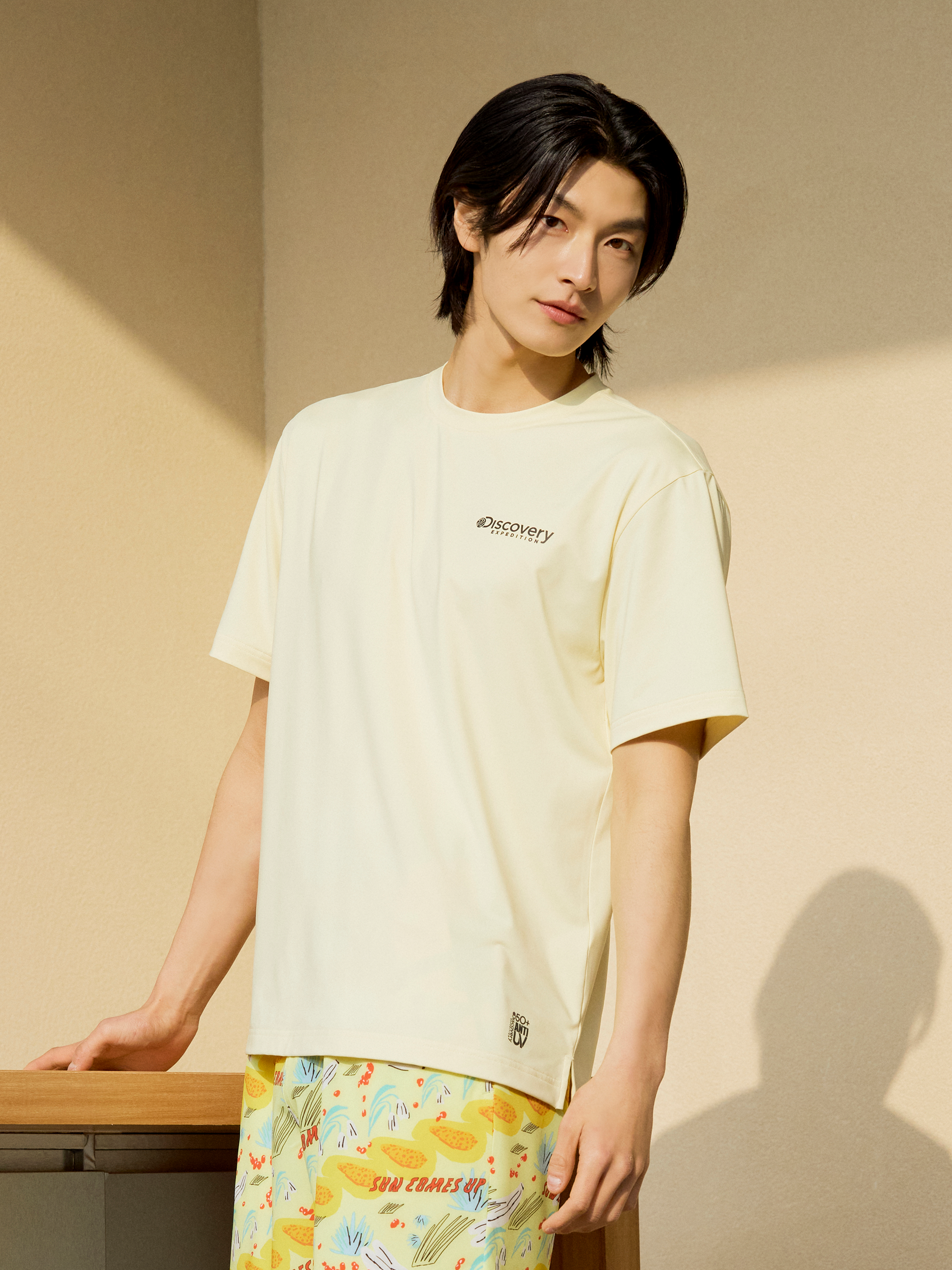 Overfit Small Logo Water Shorts Sleeve