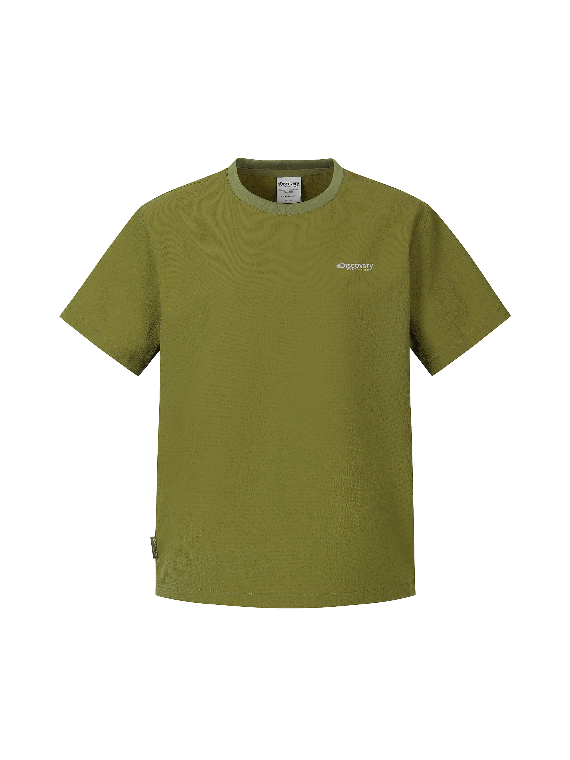 W's Seersucker Woven Short-Sleeve T-shirt