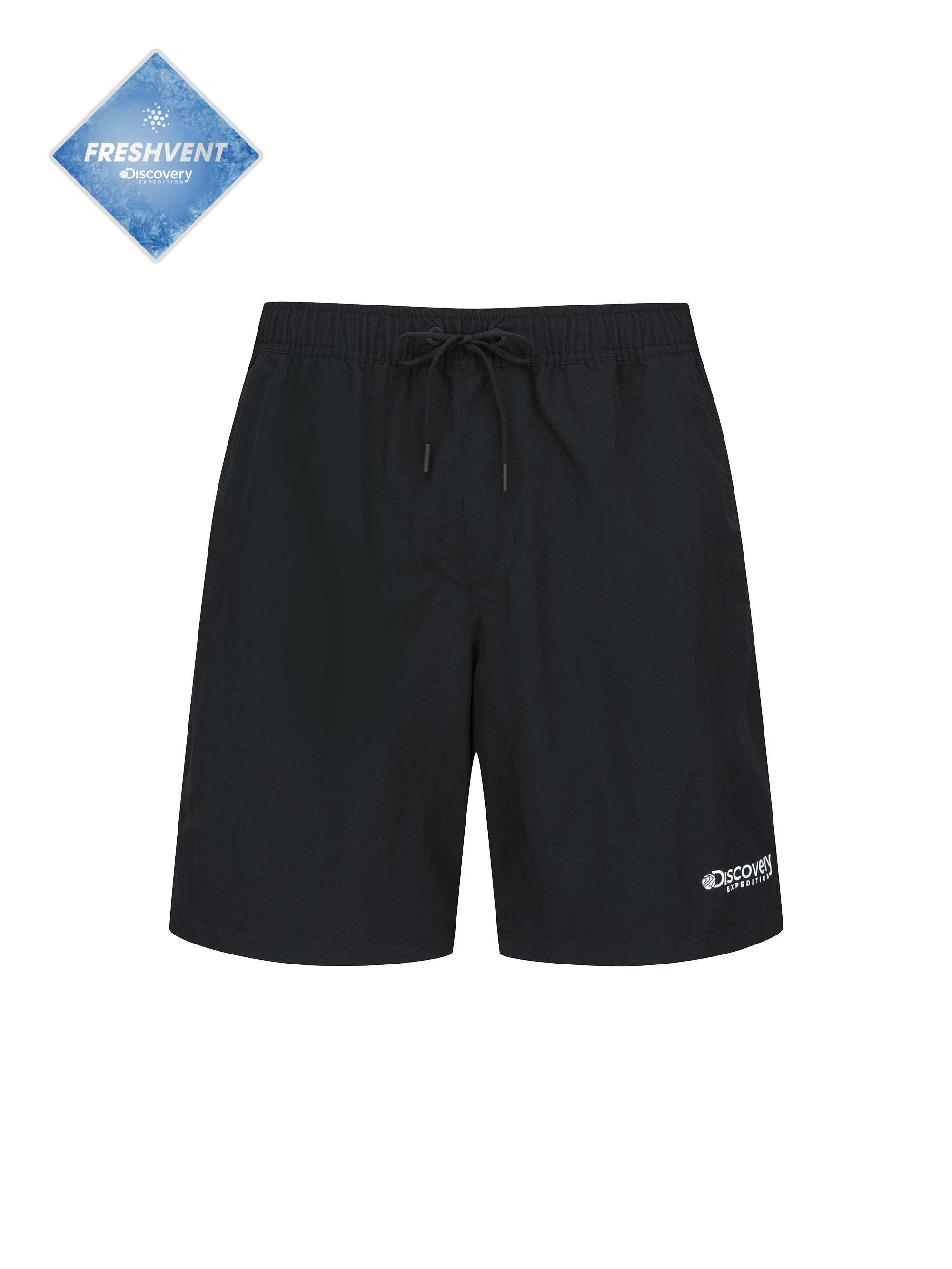 Freshvent Men's Basic Full Band Type Board Shorts