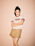 W's Freshvent Lettering Semi-Cropped Ringer T-shirt
