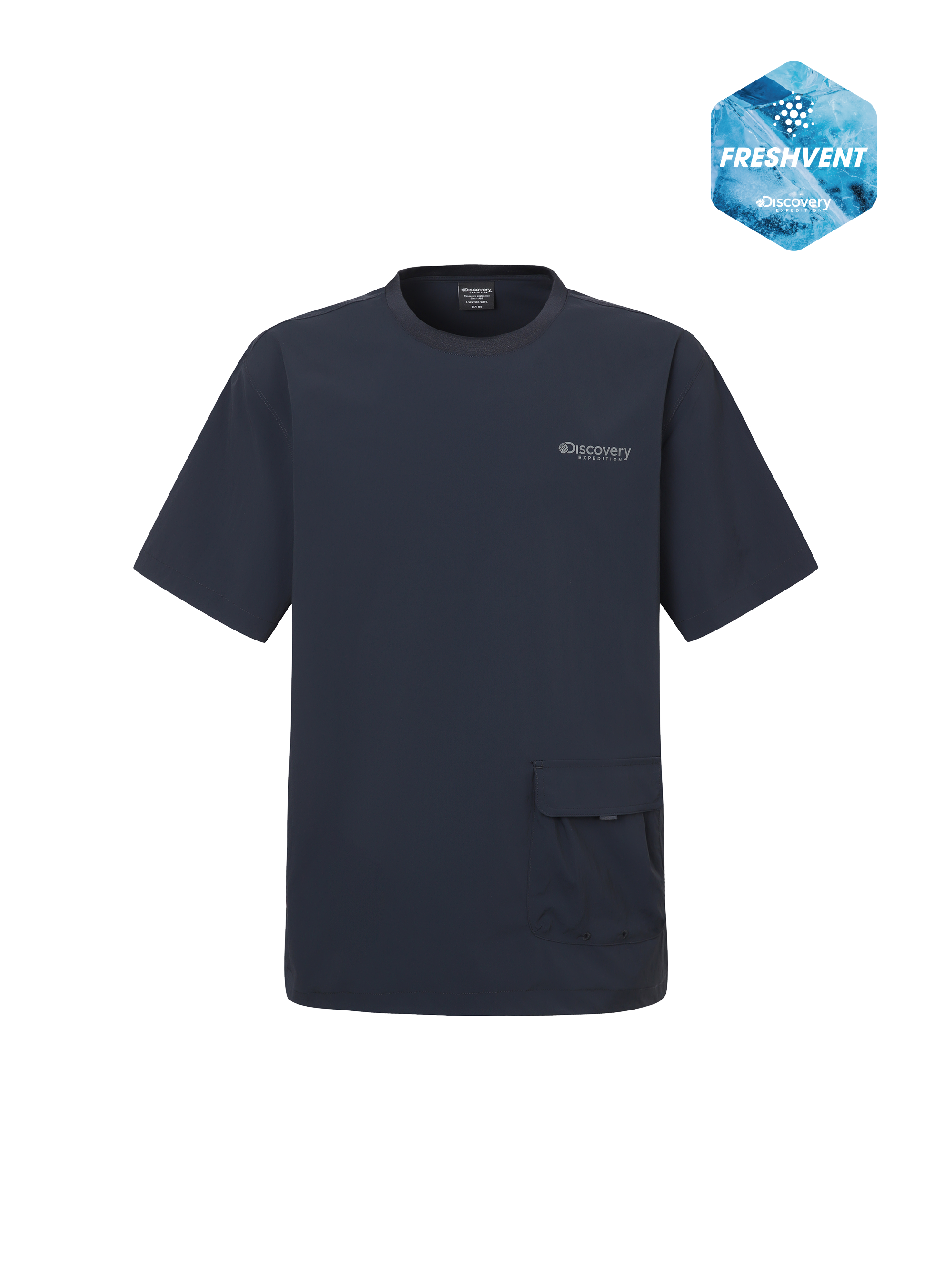 Men's Freshvent Woven Waist Pocket Short Sleeve T-shirt