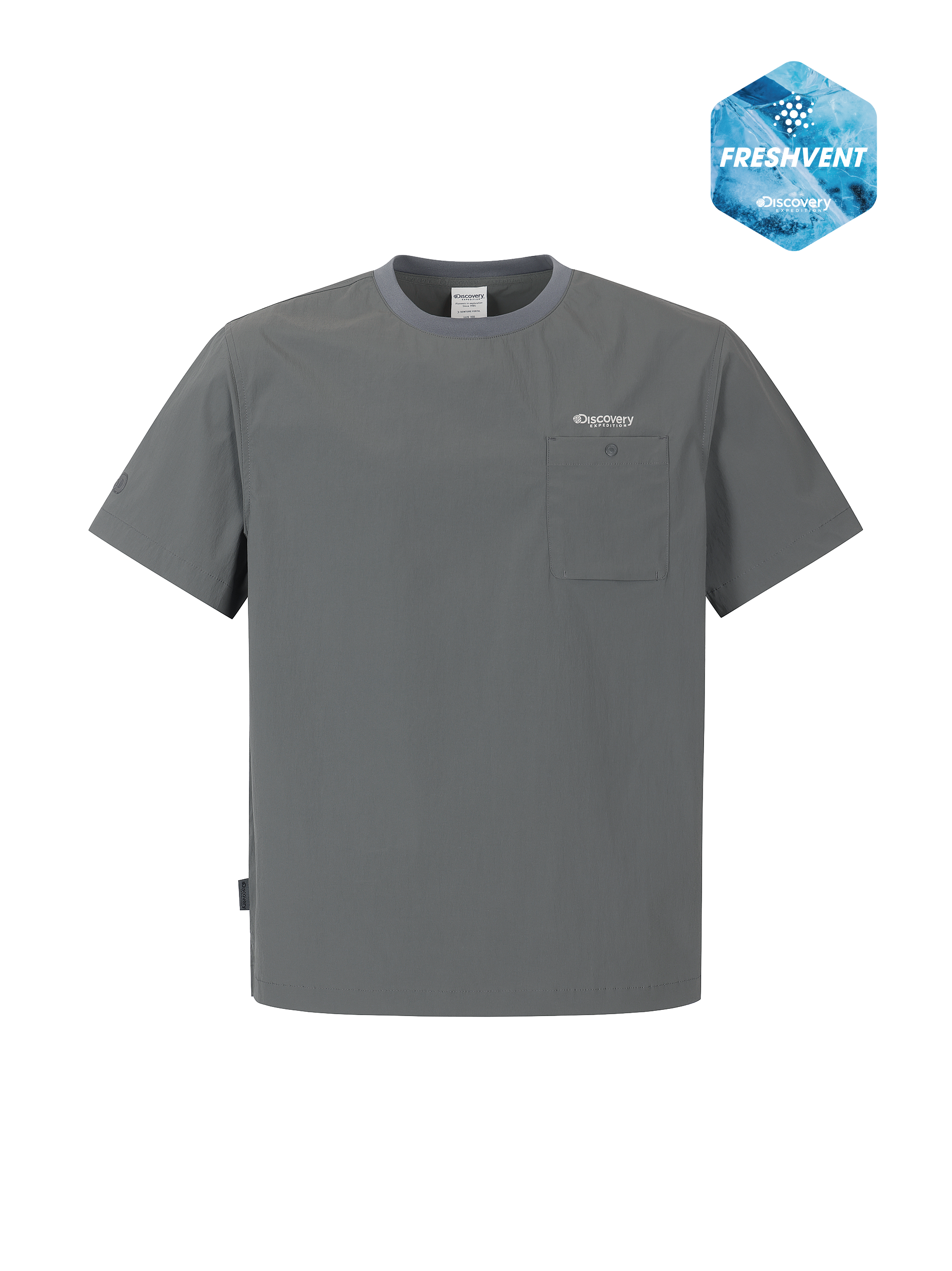 M's Freshvent Chest Pocket Woven Short Sleeve T-shirt