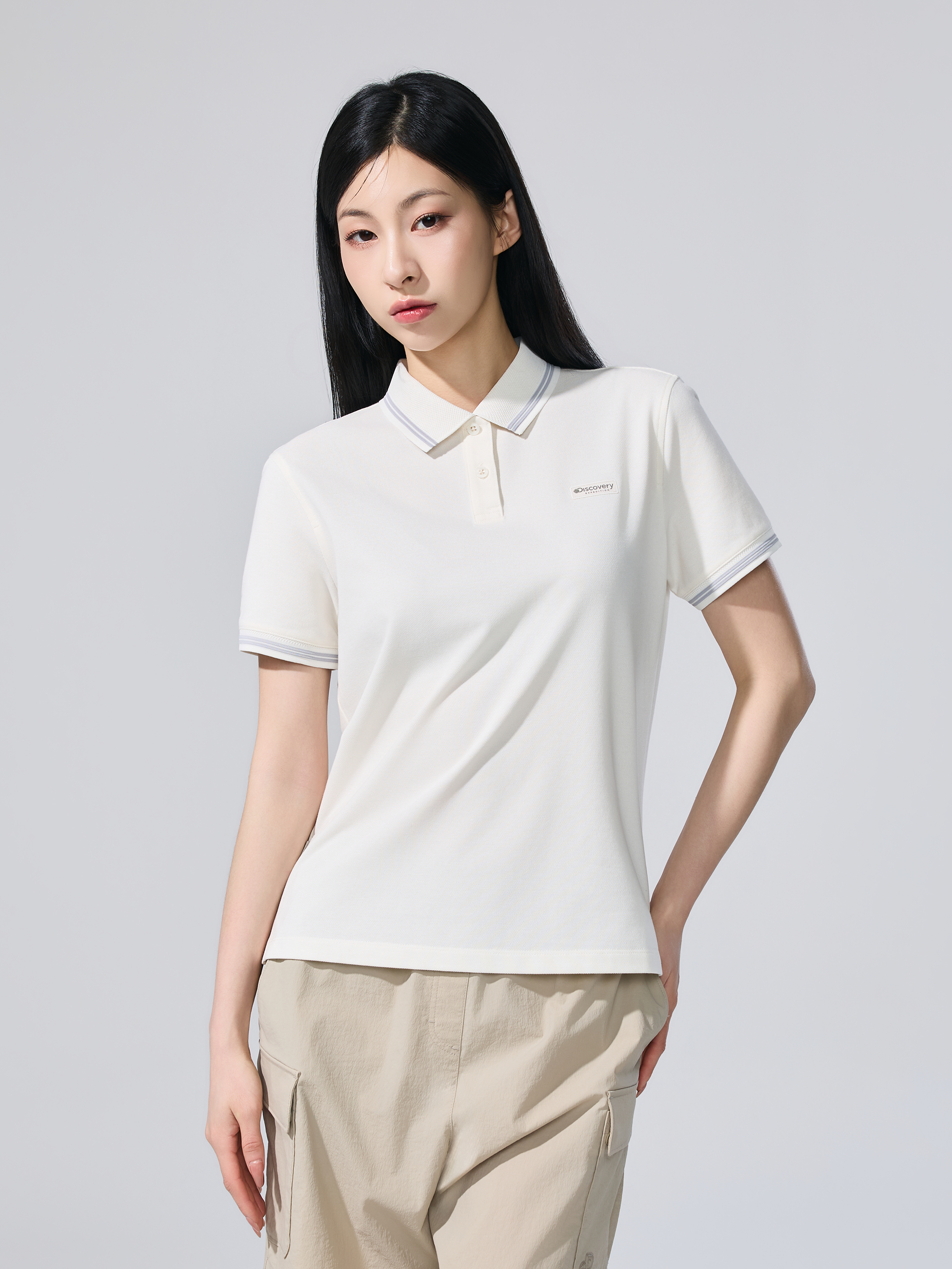 W's Color-Tipped Polo Shirt