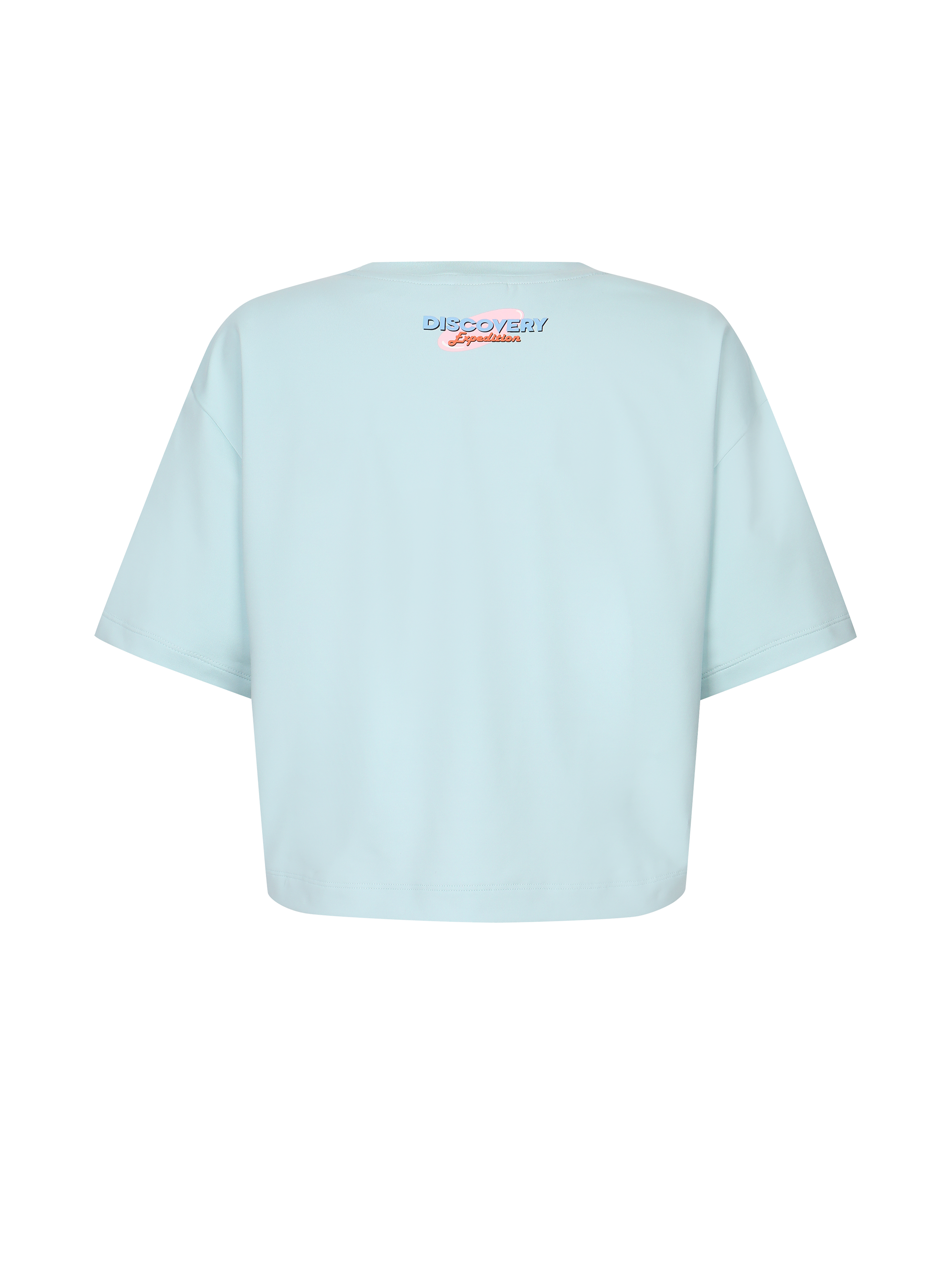 Women's Overfit Crop Water T-Shirt with Small Logo