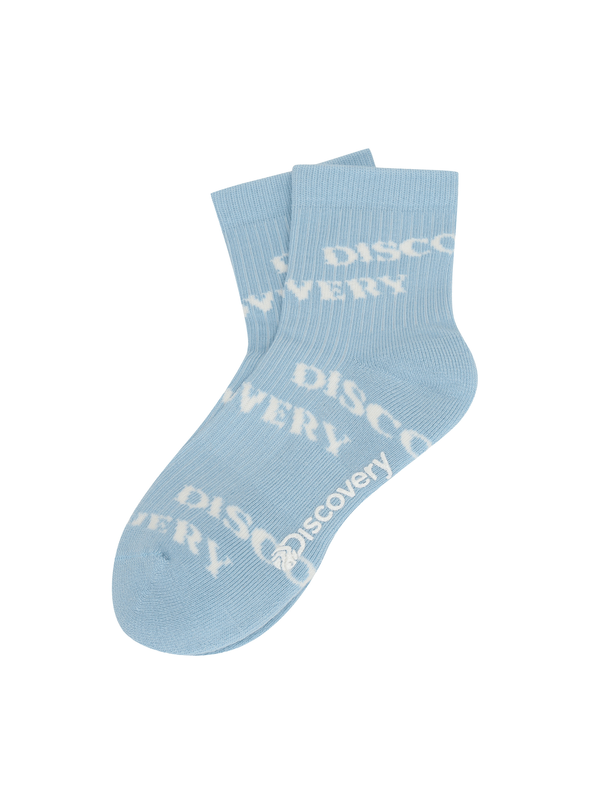 Kids All-Over Logo Mid Length Socks