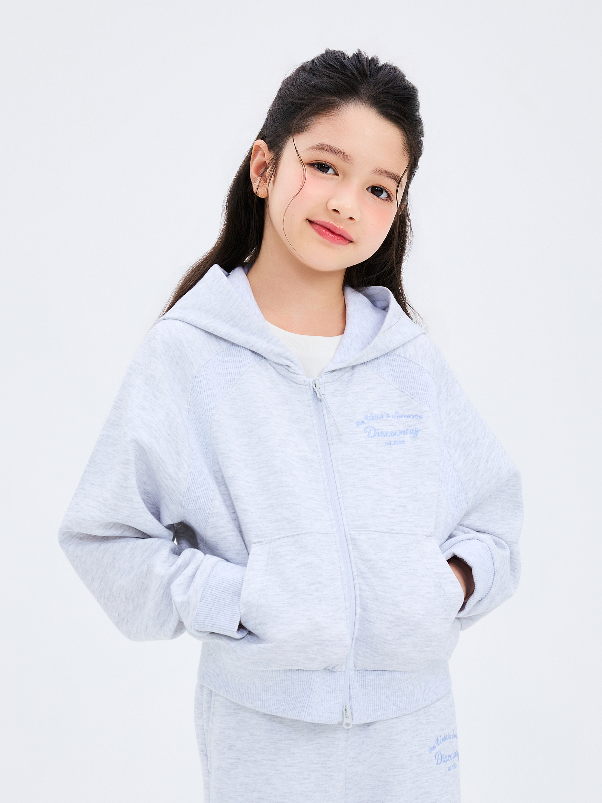 Girl's Essential Hood Zip-Up