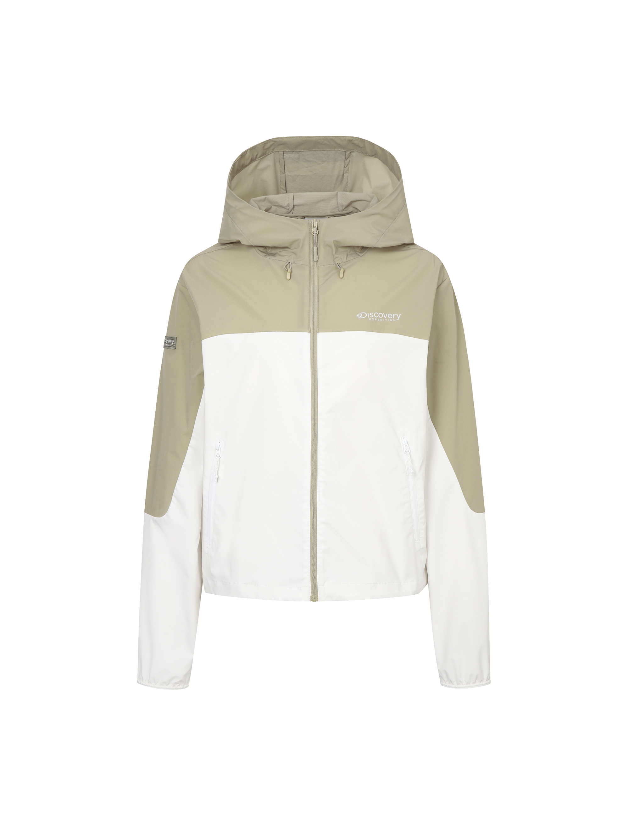 Freshvent Women's Colorblock Crop Windbreaker