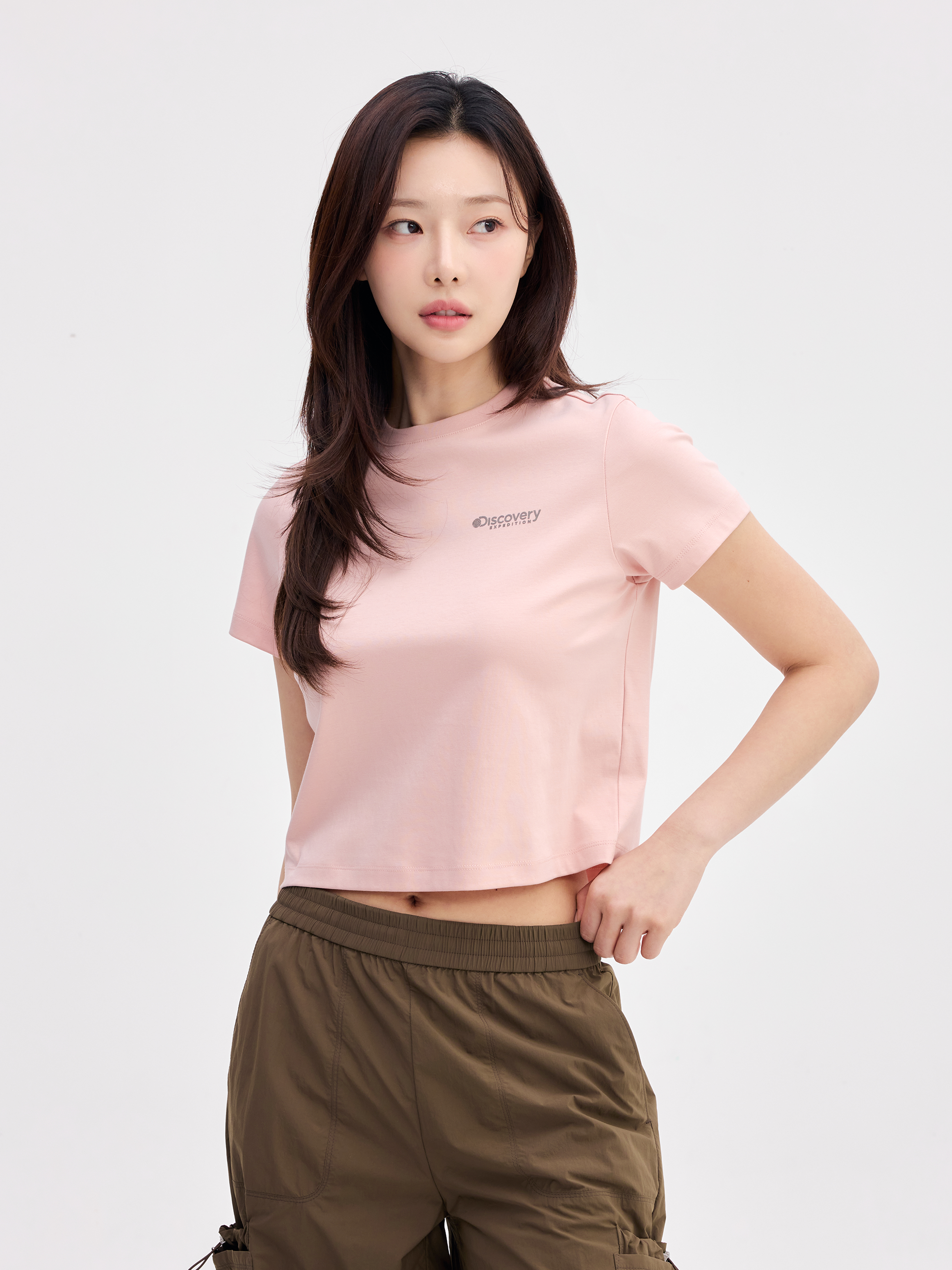 Women's Slim Cropped Short Sleeve T-Shirts
