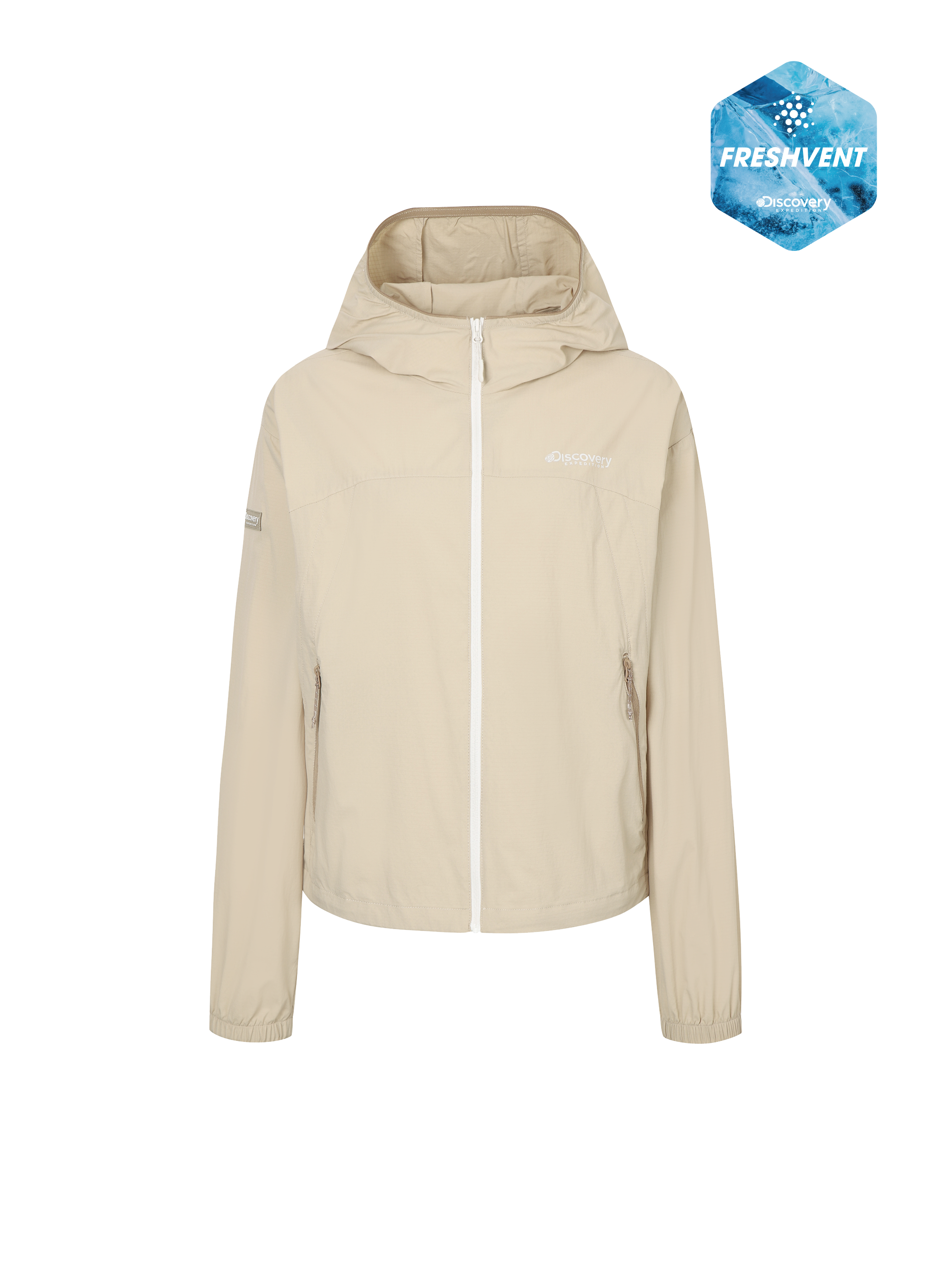 Freshvent Women's Hybrid Crop Windbreaker